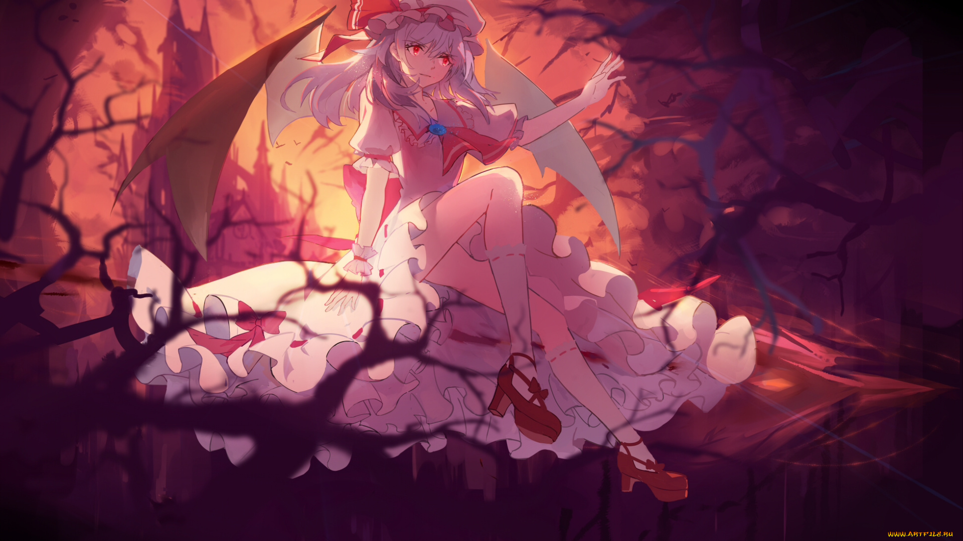 аниме, touhou, девушка