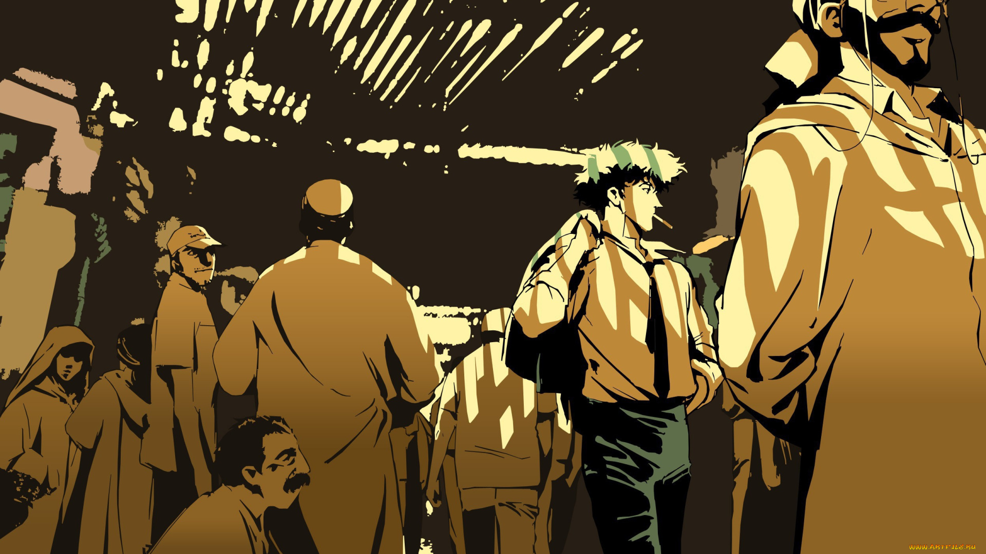 cowboy, bebop, аниме, мужчины