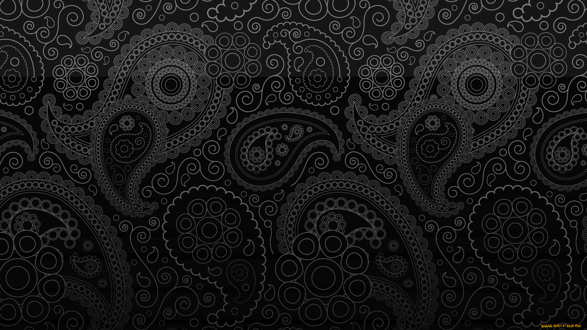 векторная, графика, графика, , graphics, орнамент, узор, пейсли, черный, фон, завиток, огурец, пейслийский