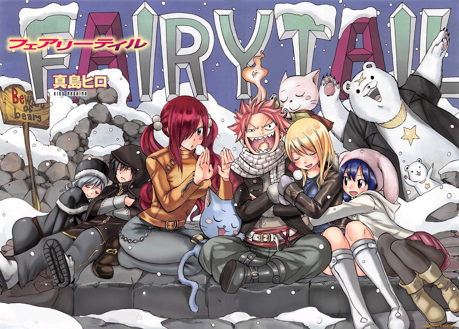 аниме, fairy, tail, персонажи