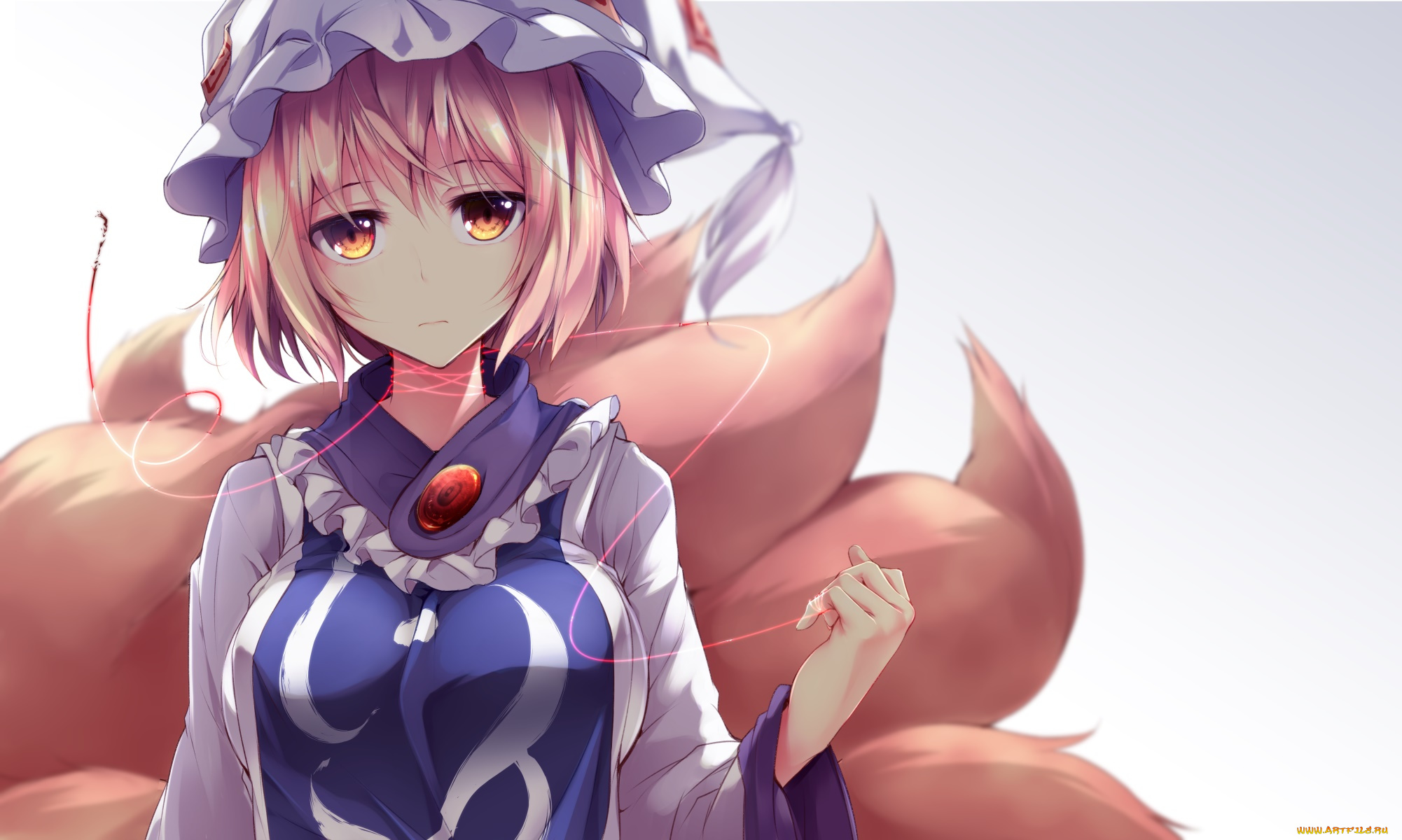 аниме, touhou, фон, девушка, взгляд