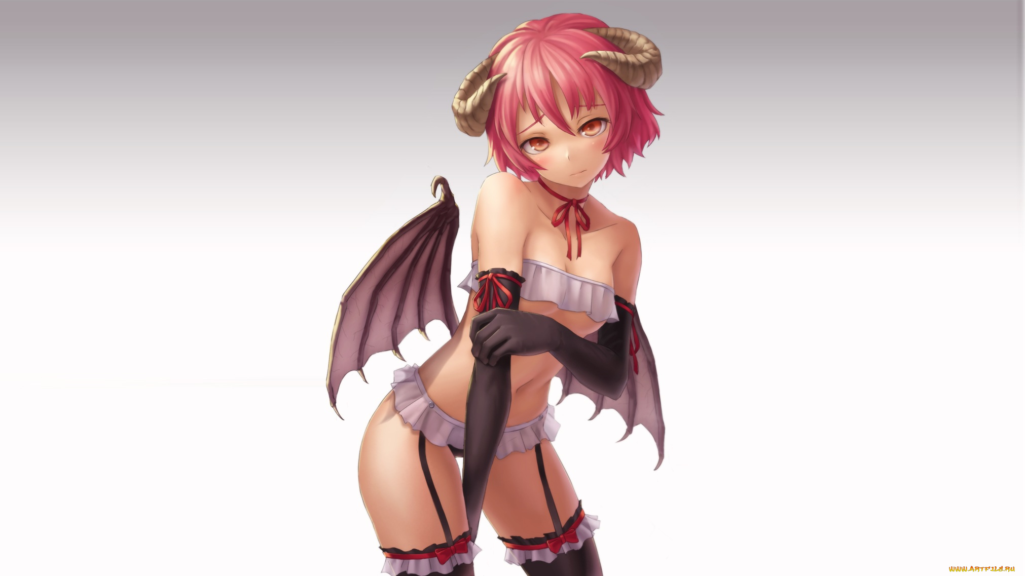 аниме, ангелы, , демоны, девушка, демон