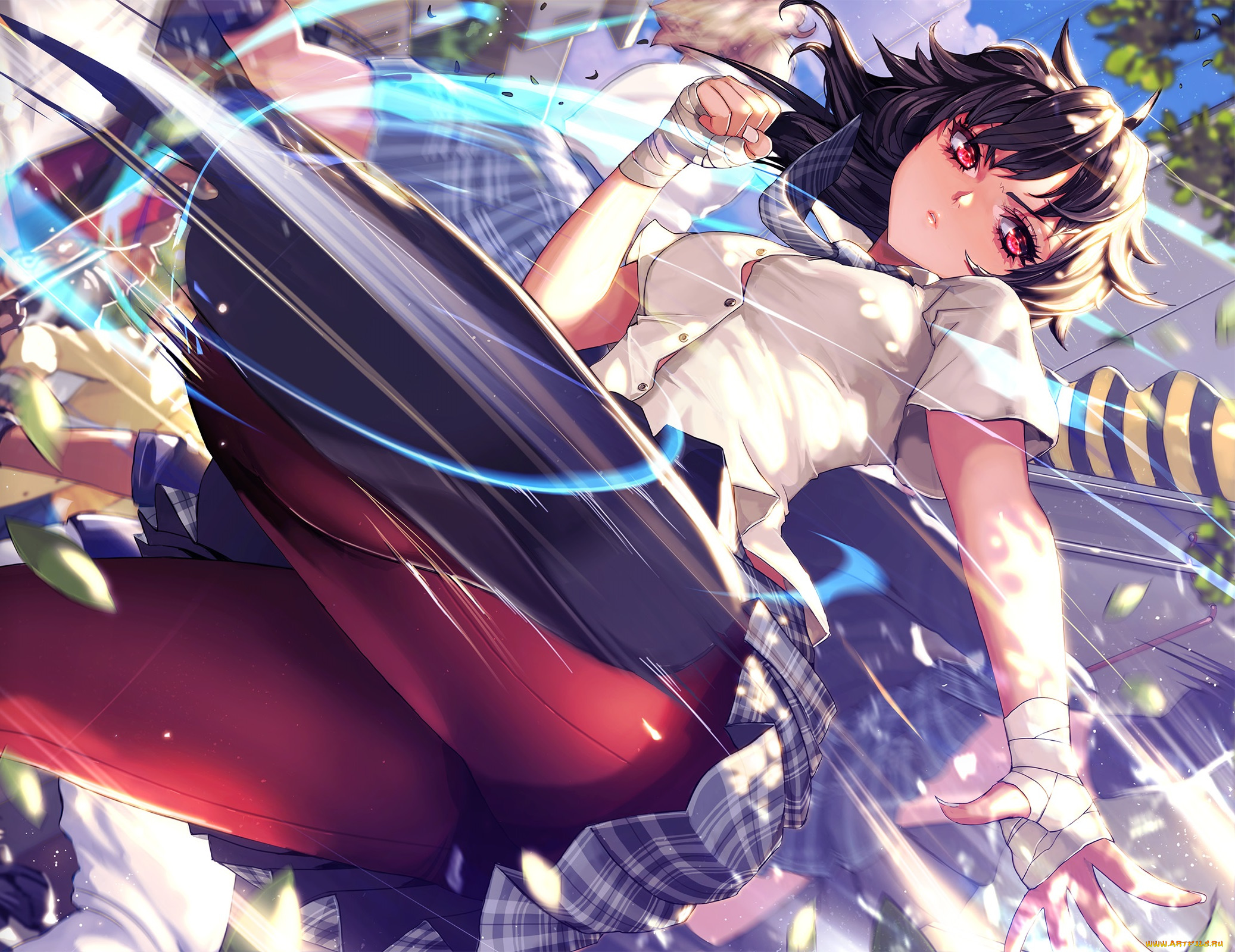 аниме, furyou, michi, gang, road, девушка