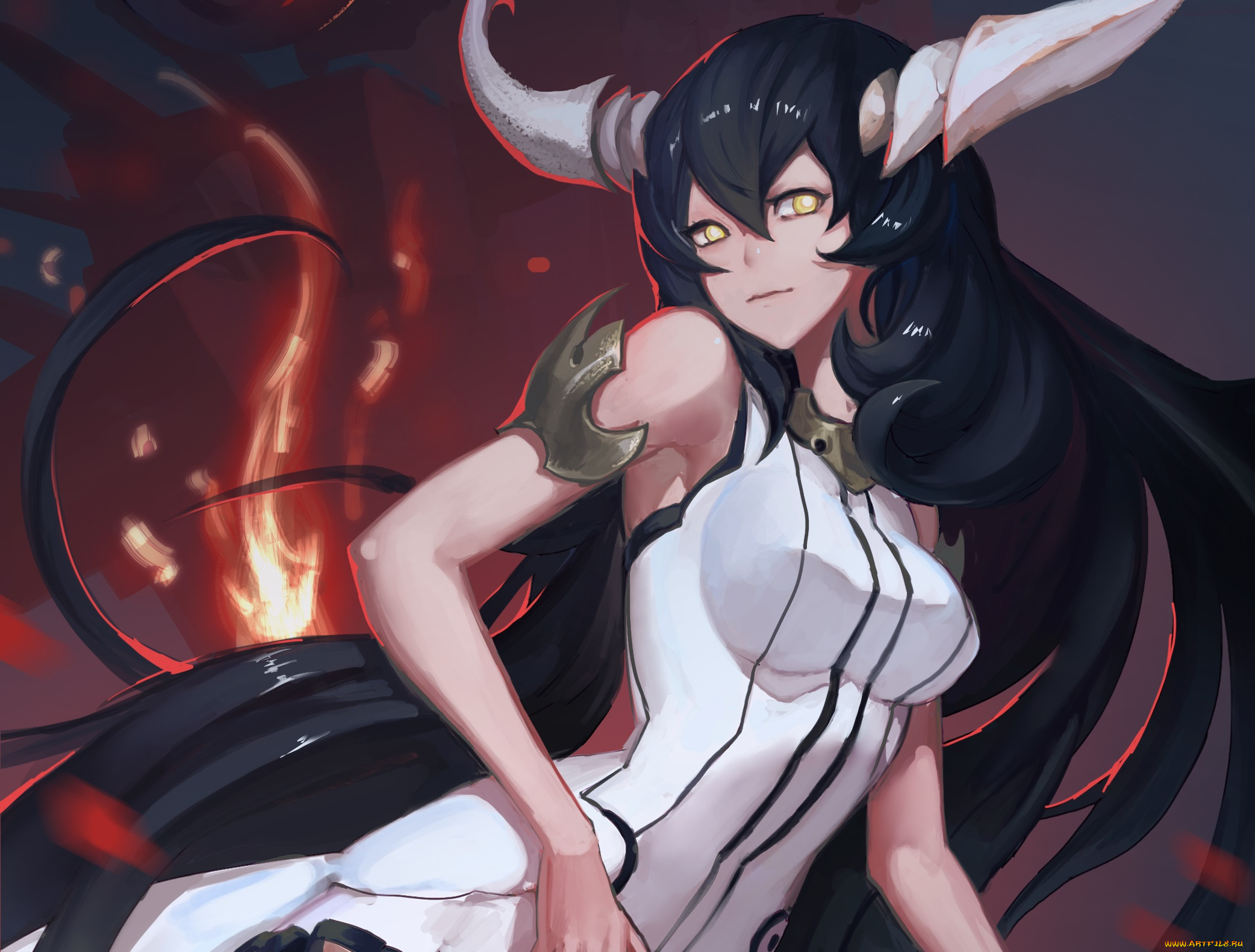 аниме, ангелы, , демоны, девушка