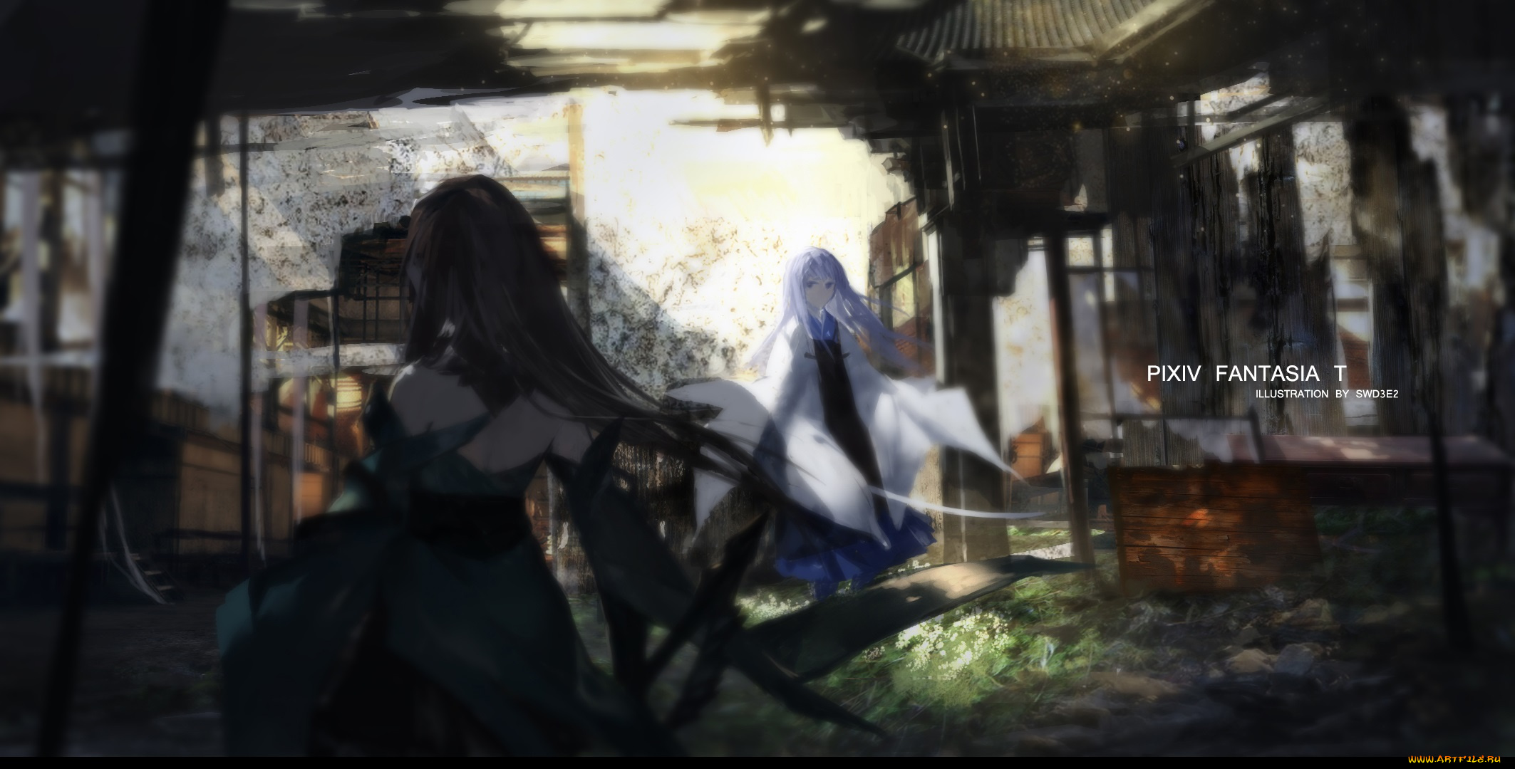 аниме, pixiv, fantasia, девушки