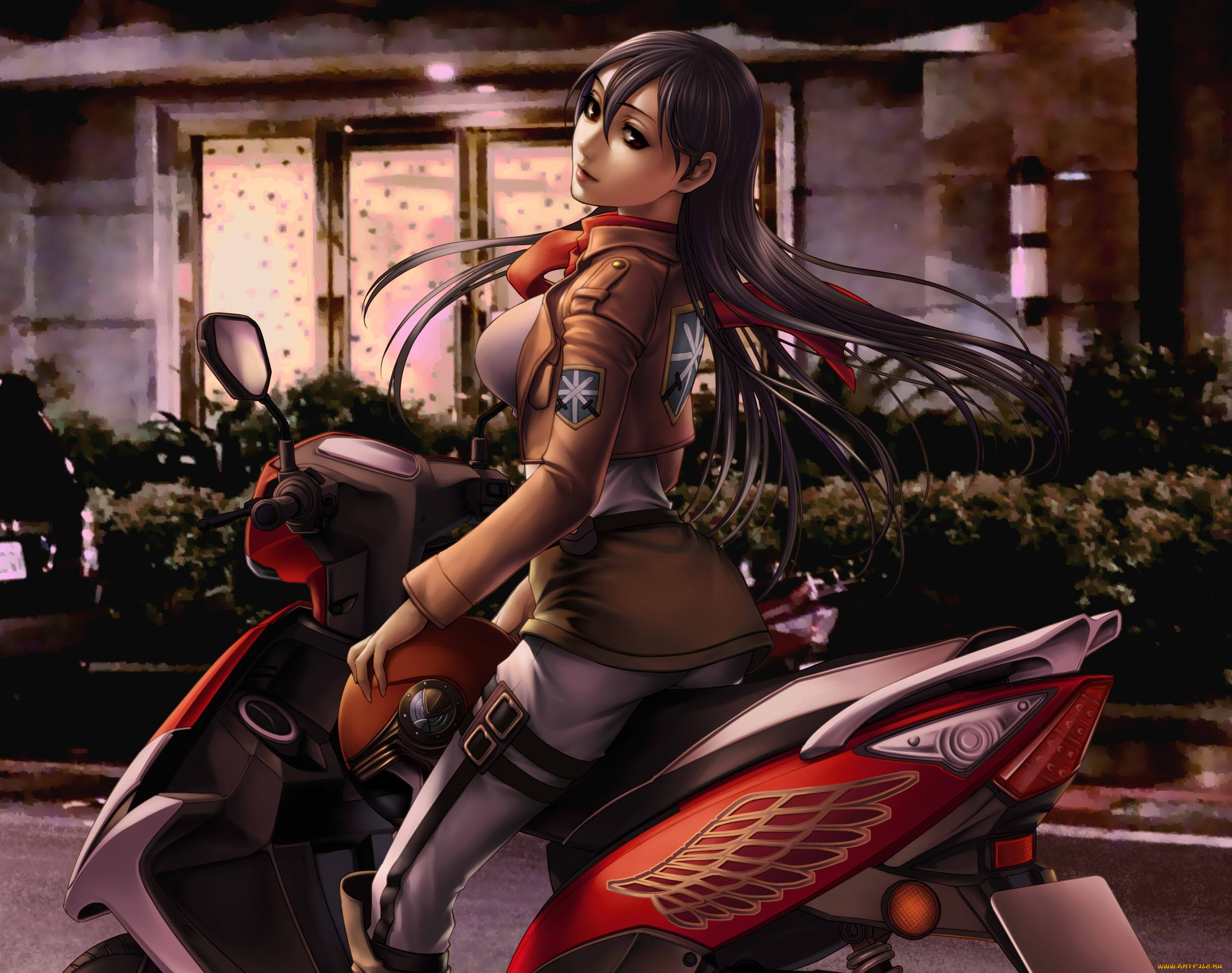 аниме, shingeki, no, kyojin, микаса