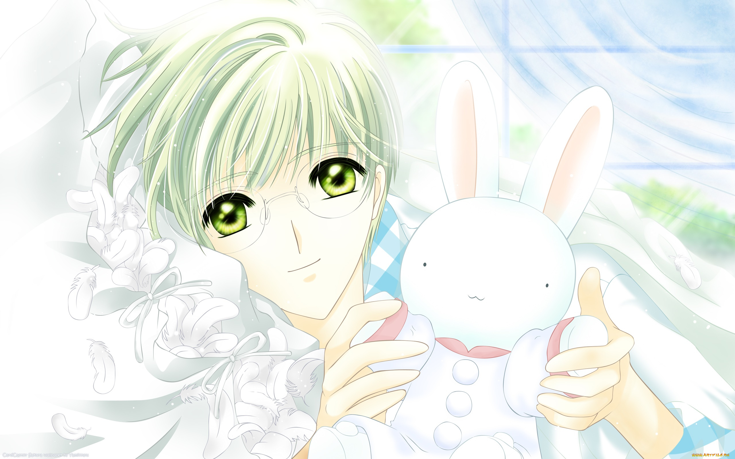 аниме, card, captor, sakura, фон, девушка, взгляд