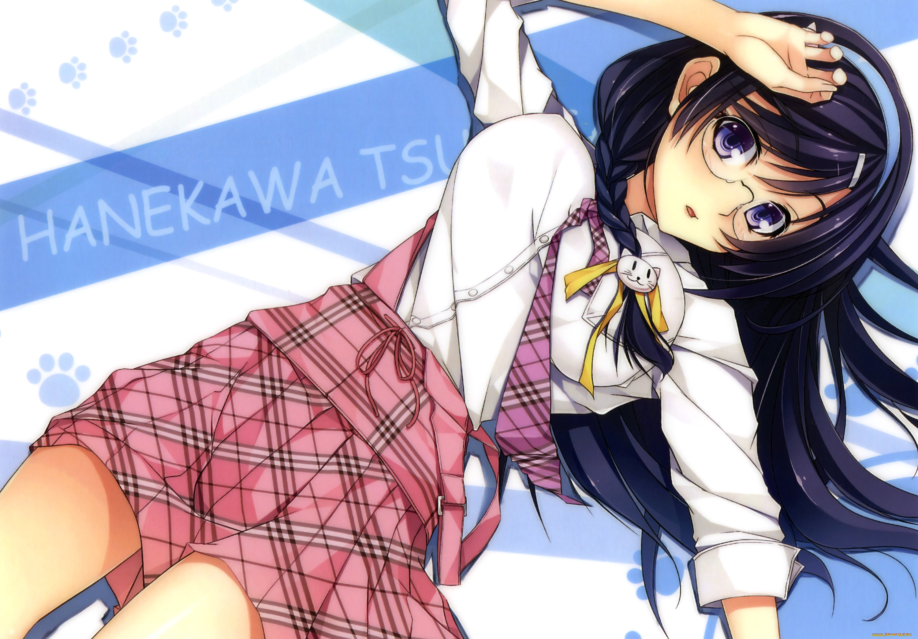 аниме, bakemonogatari, hanekawa, tsubasa