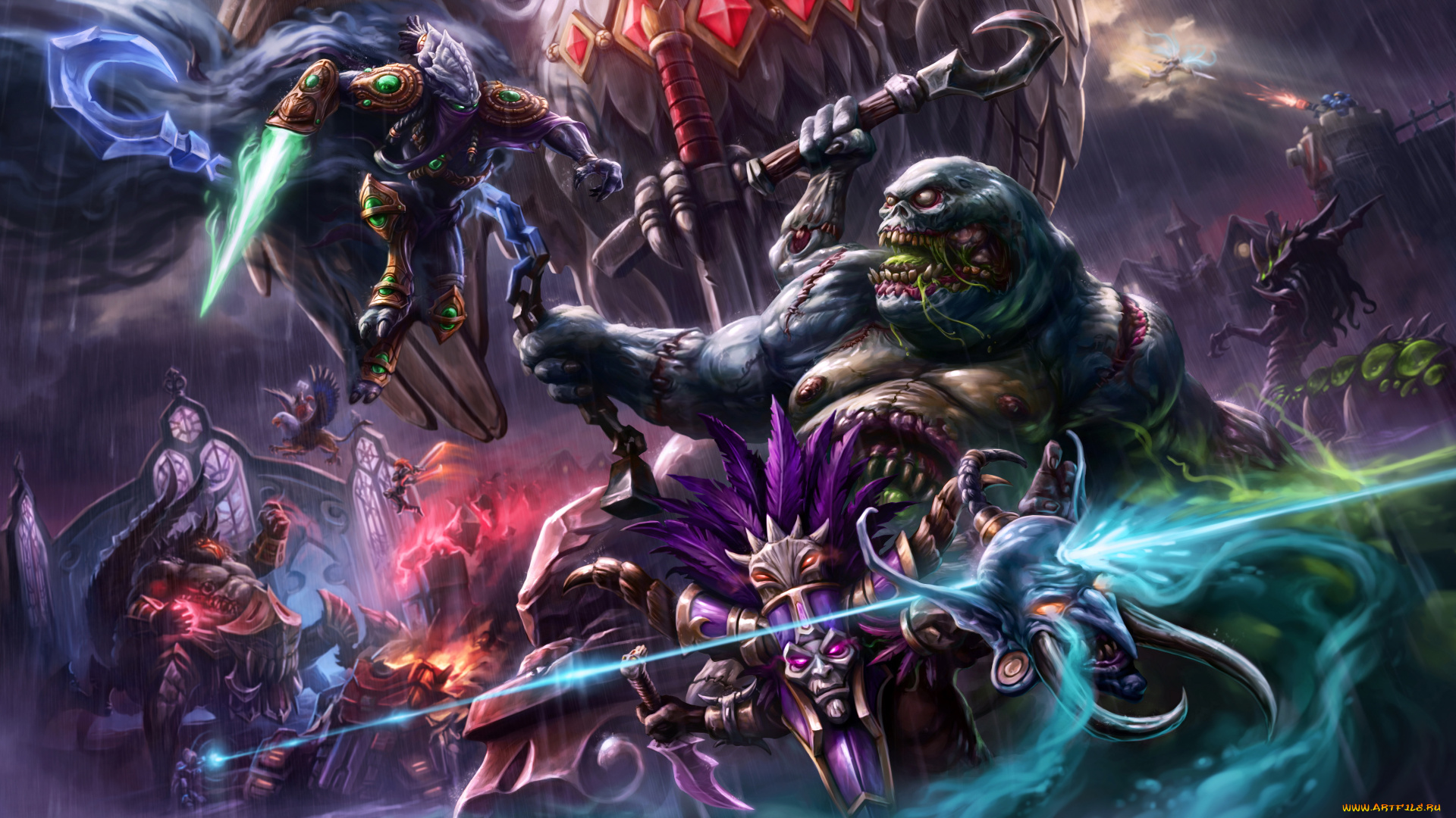 фэнтези, существа, фон