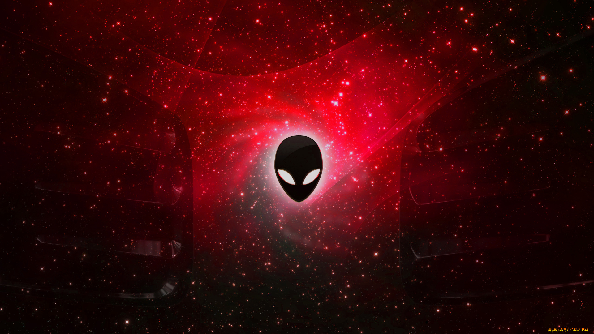 компьютеры, alienware, фон, логотип