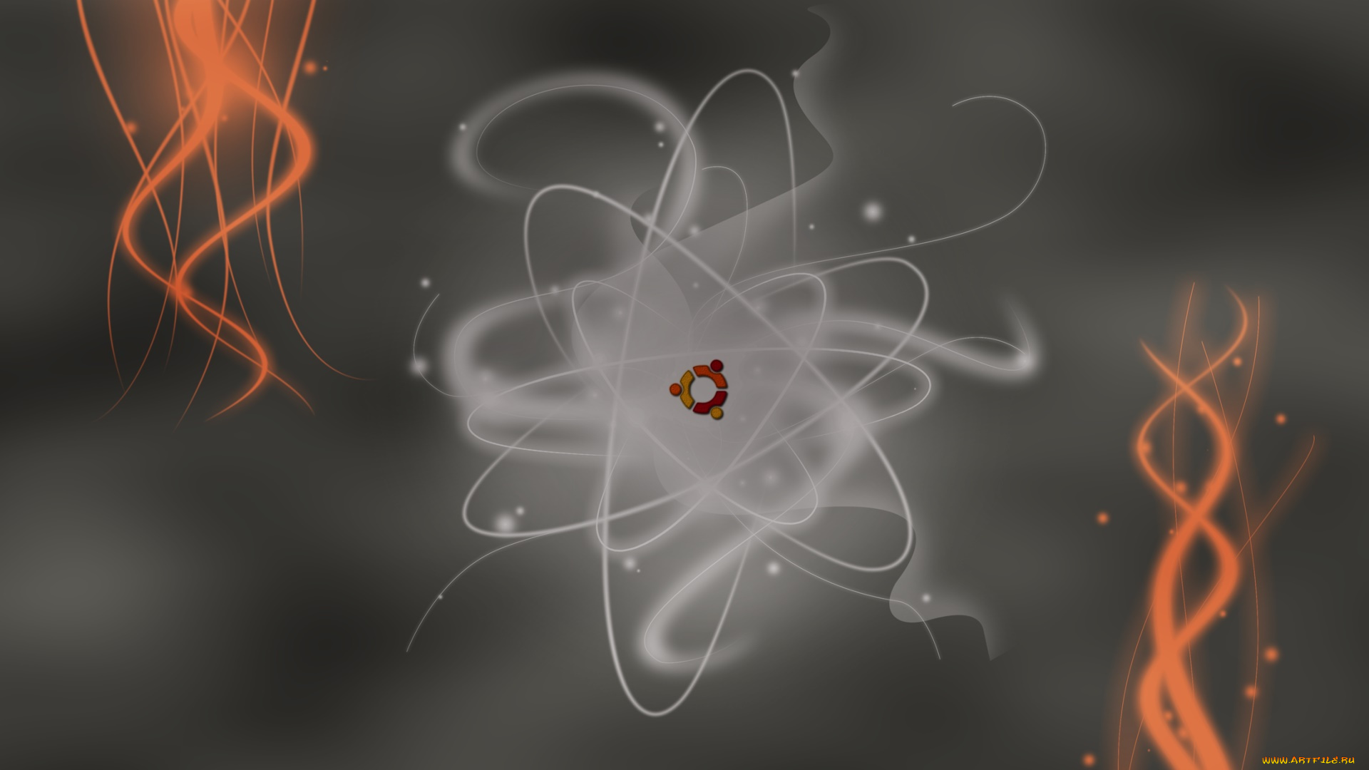 компьютеры, ubuntu, linux, фон, логотип