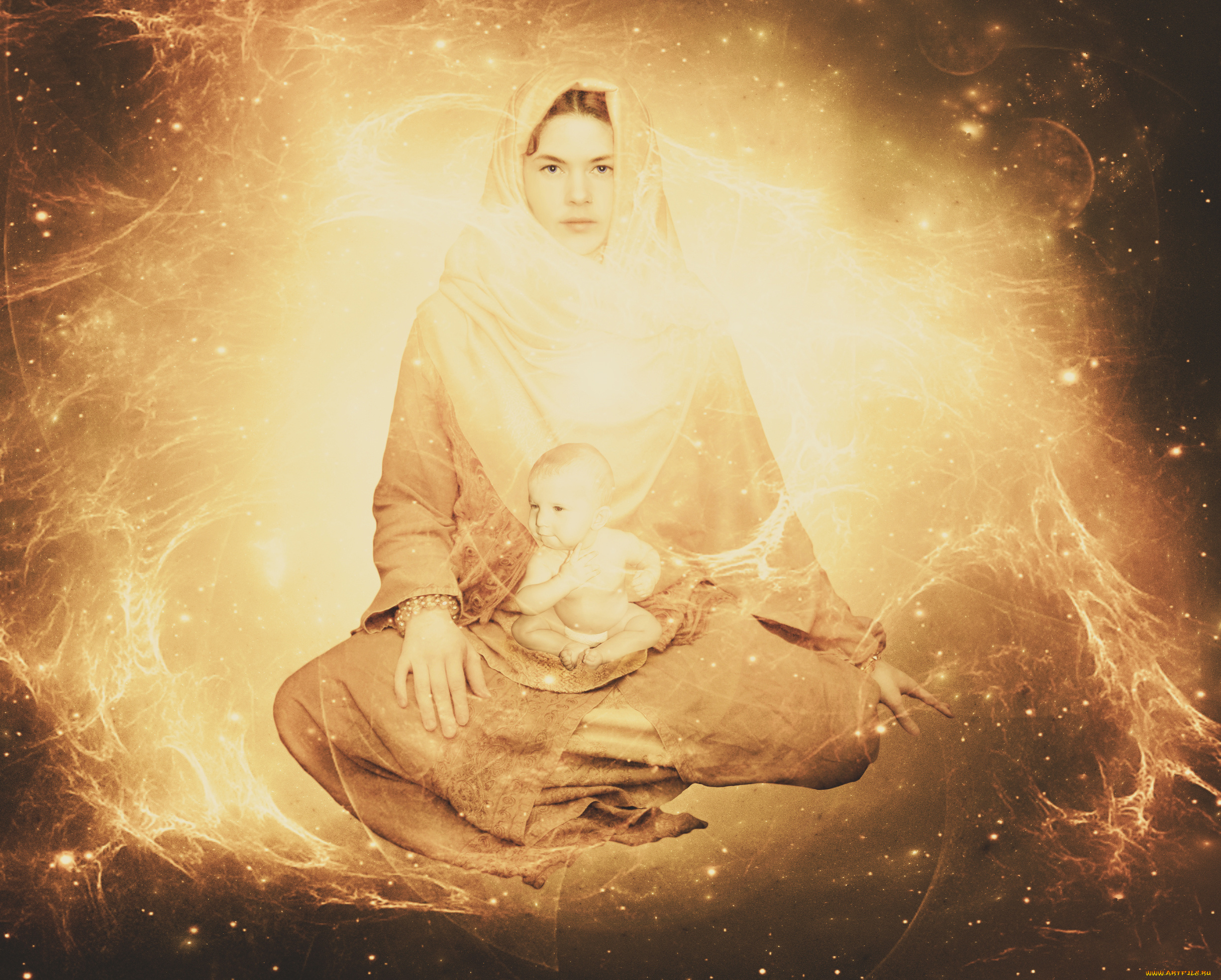 разное, компьютерный, дизайн, мама, ребенок, фон, взгляд