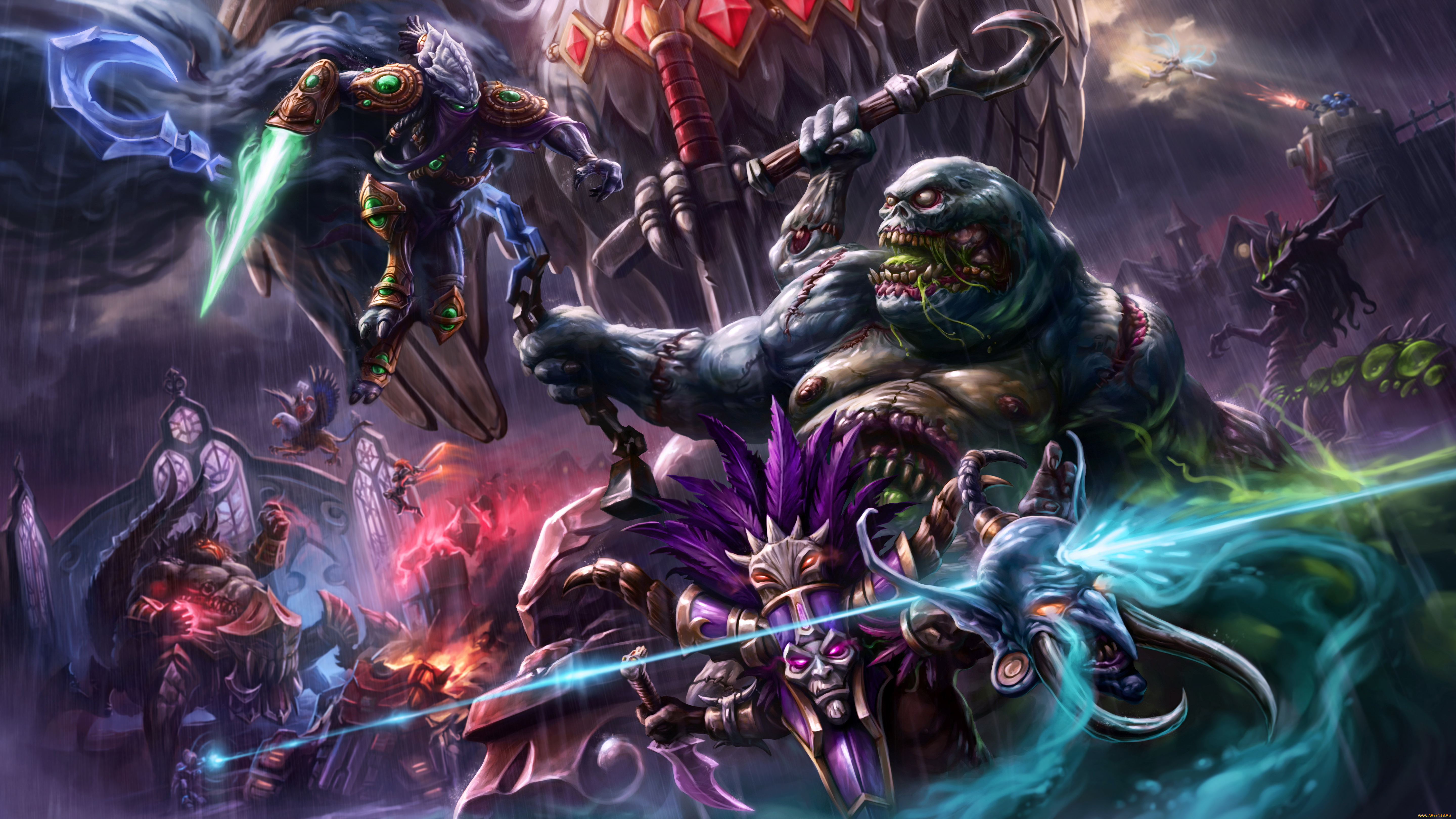 фэнтези, существа, фон