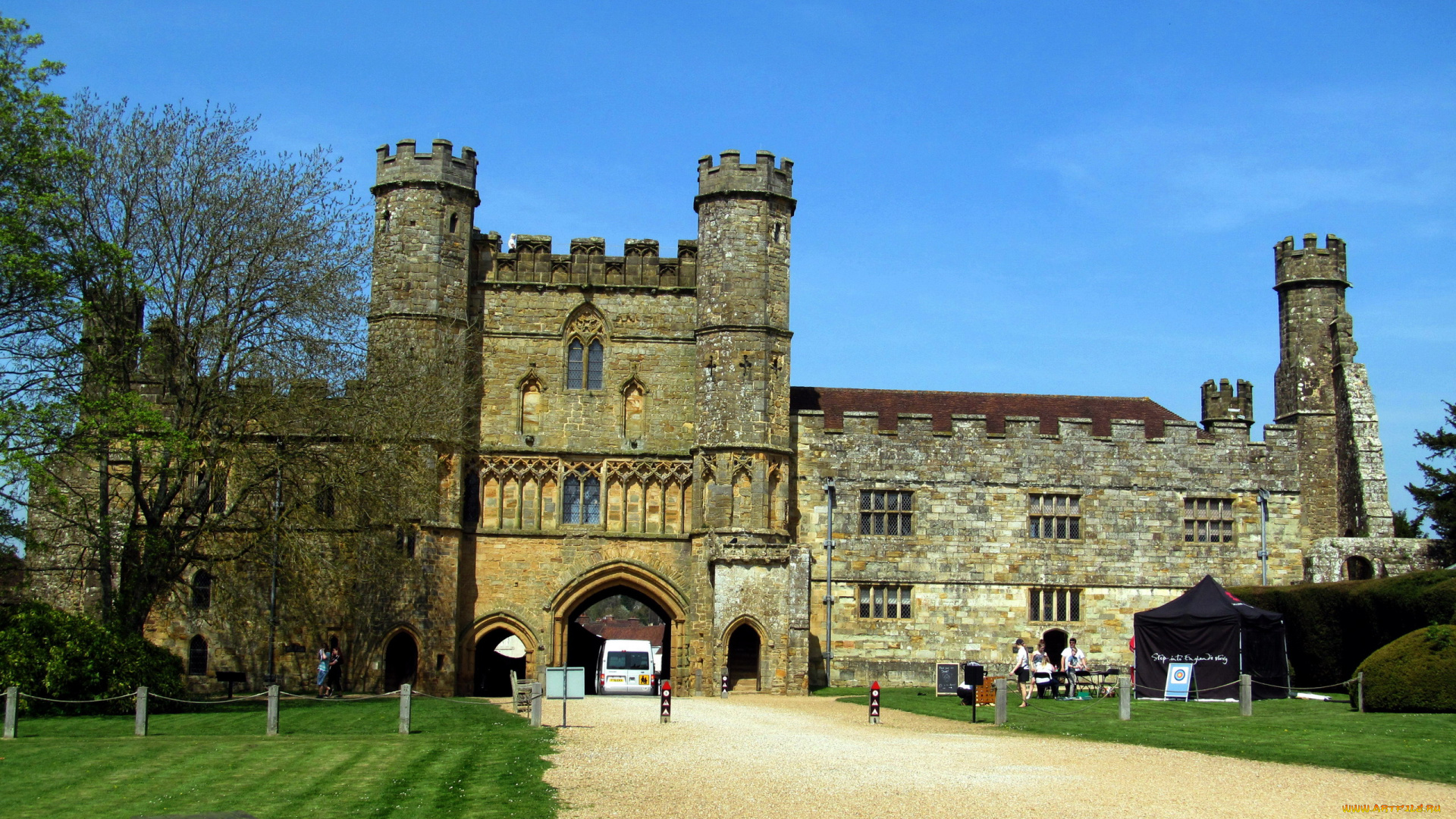 battle, abbey, gatehouse, battle, sussex, uk, города, -, католические, соборы, , костелы, , аббатства, abbey, gatehouse
