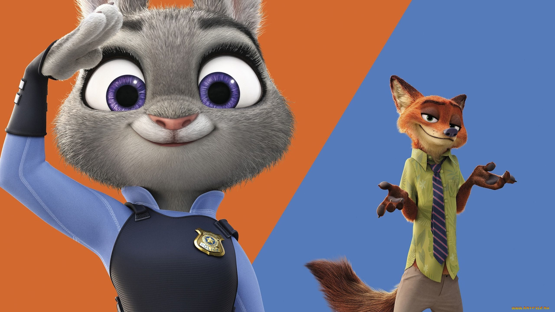 мультфильмы, zootopia, персонажи