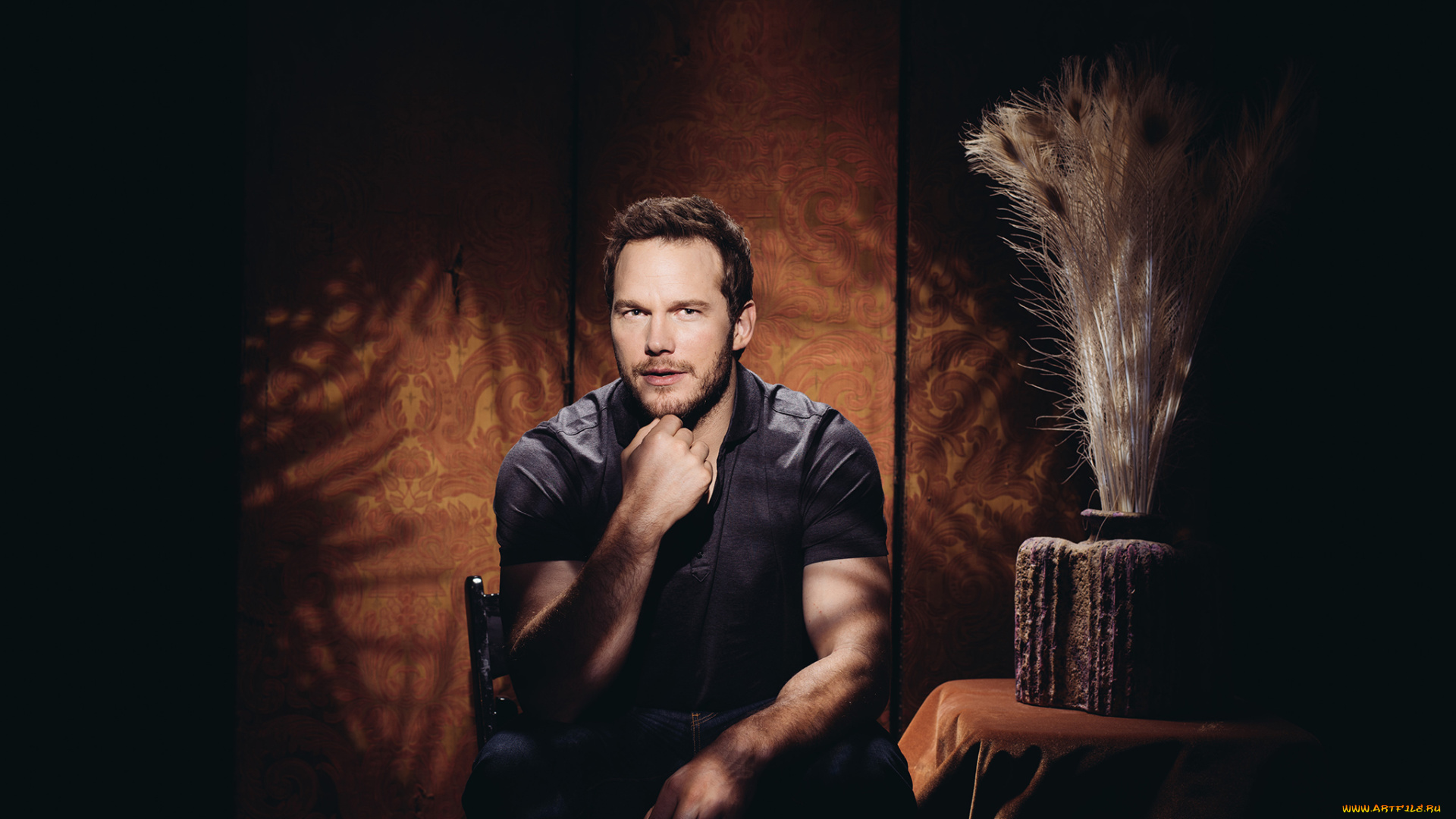 мужчины, chris, pratt, фотограф, casey, curry, актер, крис, пратт, chris, pratt, полумрак, jurassic, world, для, фильма, мир, юрского, периода, фотосессия