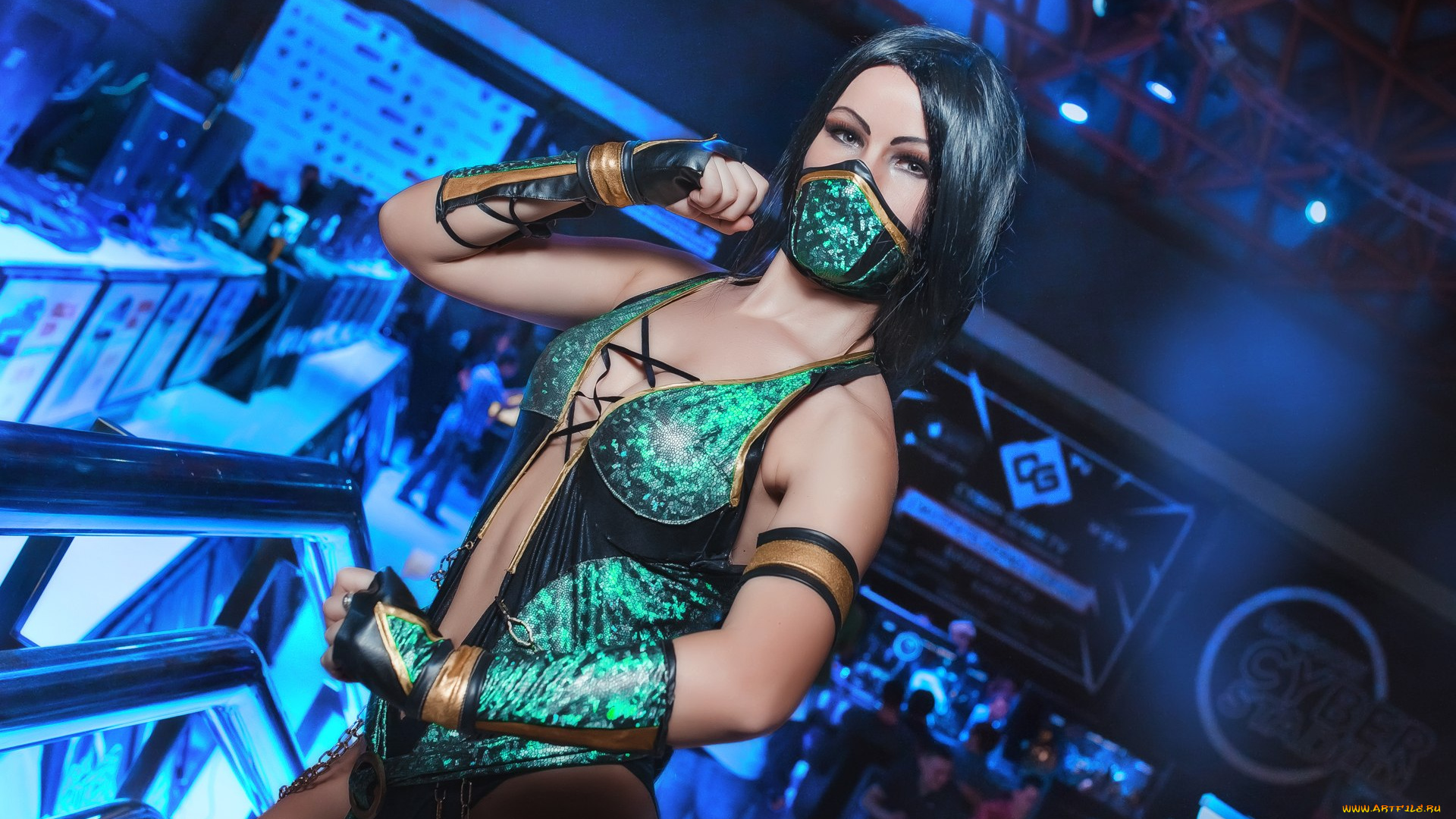 разное, cosplay, , косплей, взгляд, фон, девушка, маска