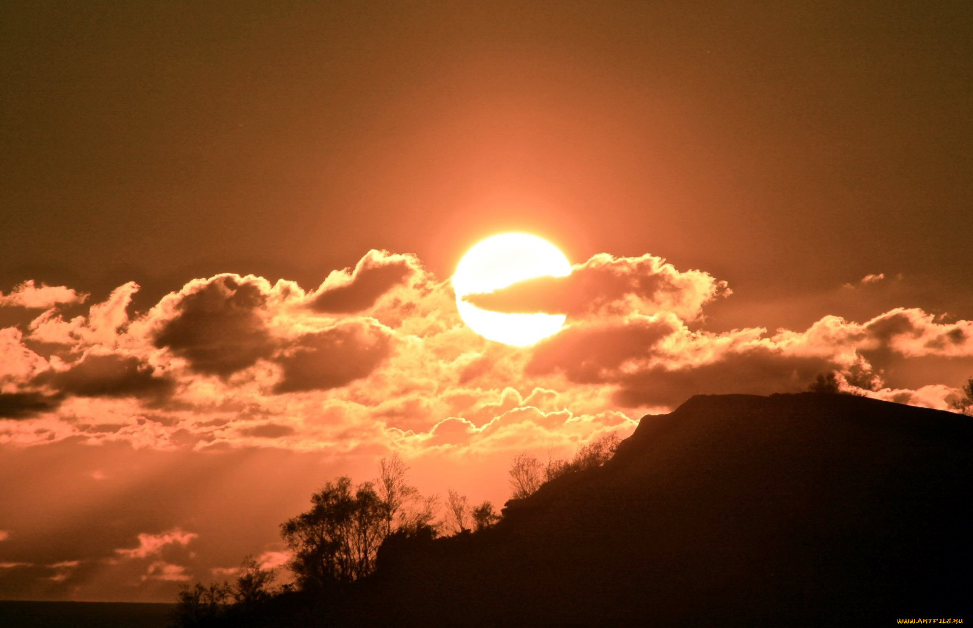 природа, восходы, закаты, облака, солнце, закат