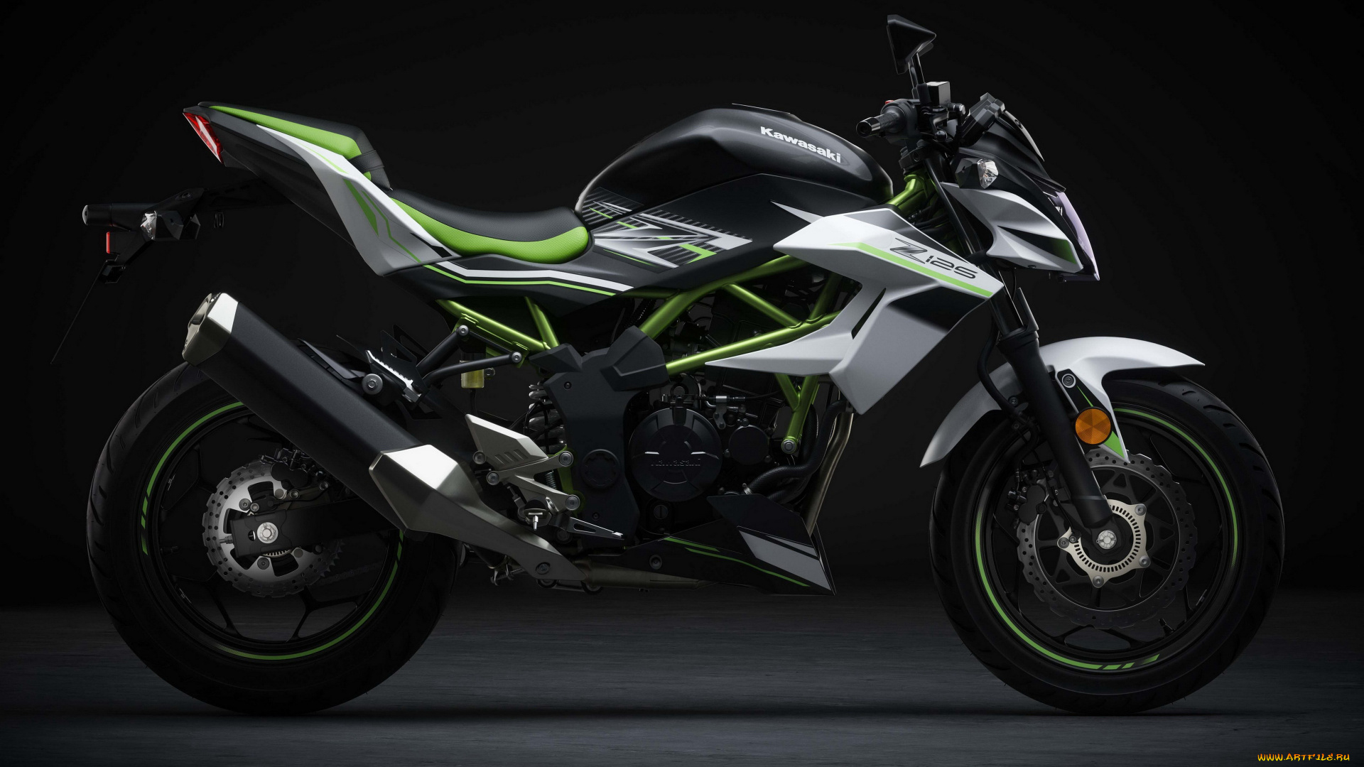 2020, kawasaki, z125, eu, мотоциклы, kawasaki, z125, 4k, супербайк, 2020, года, eu, spec, японские