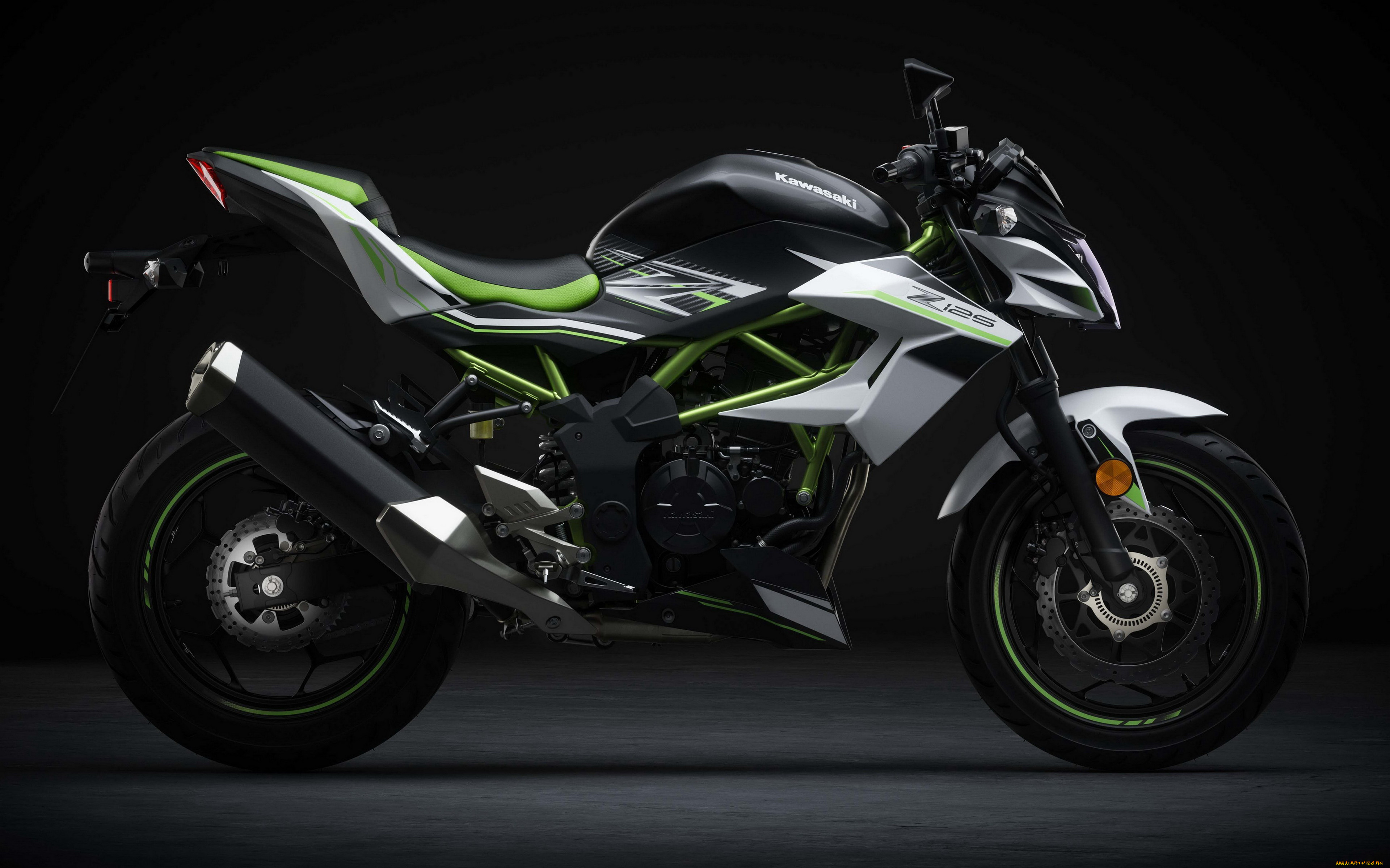 2020, kawasaki, z125, eu, мотоциклы, kawasaki, z125, 4k, супербайк, 2020, года, eu, spec, японские