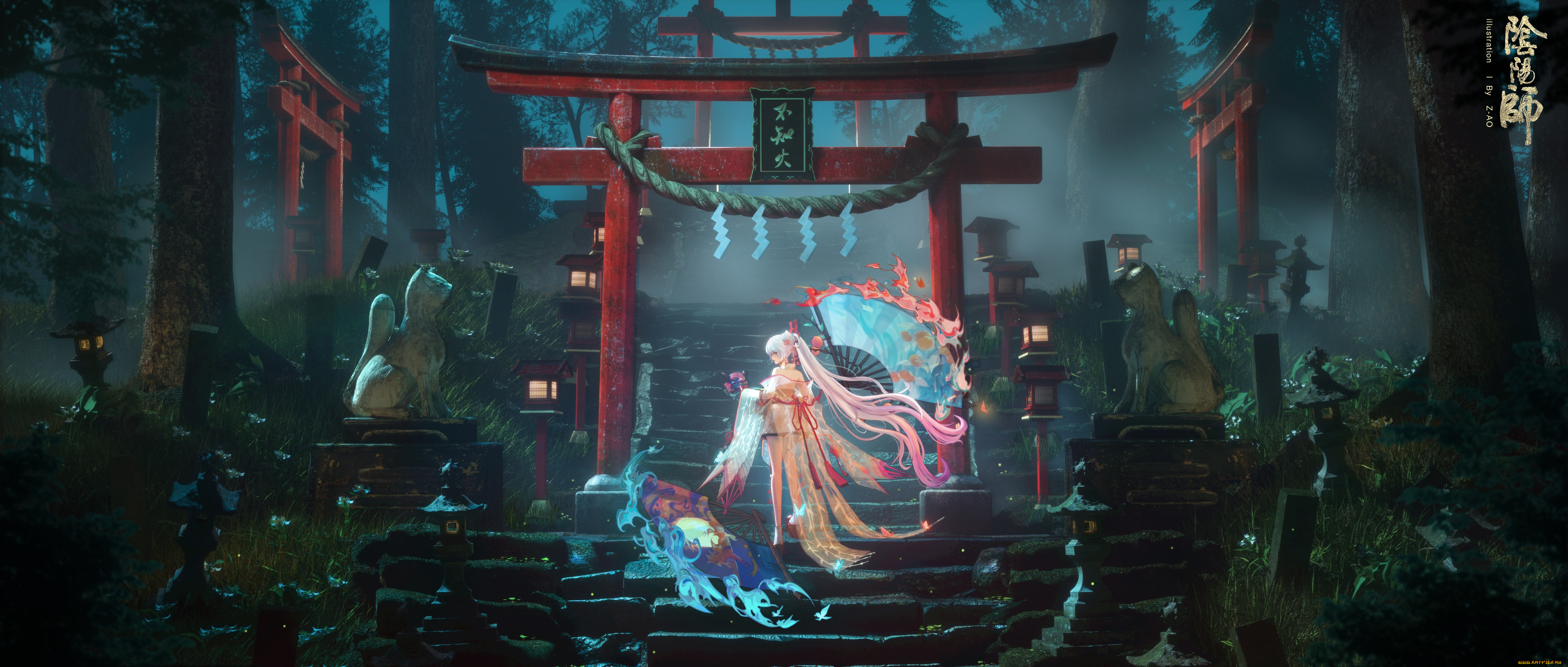 аниме, onmyouji, onmyoji