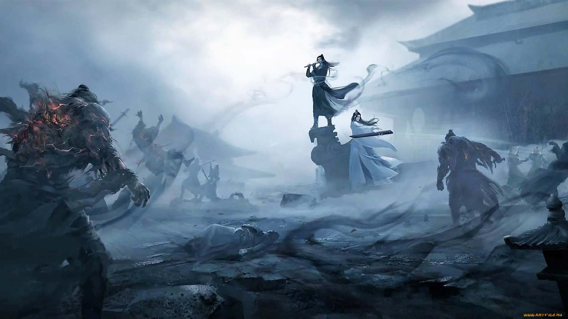 рисованное, кино, , мультфильмы, вэй, усянь, лань, ванцзы, мертвецы