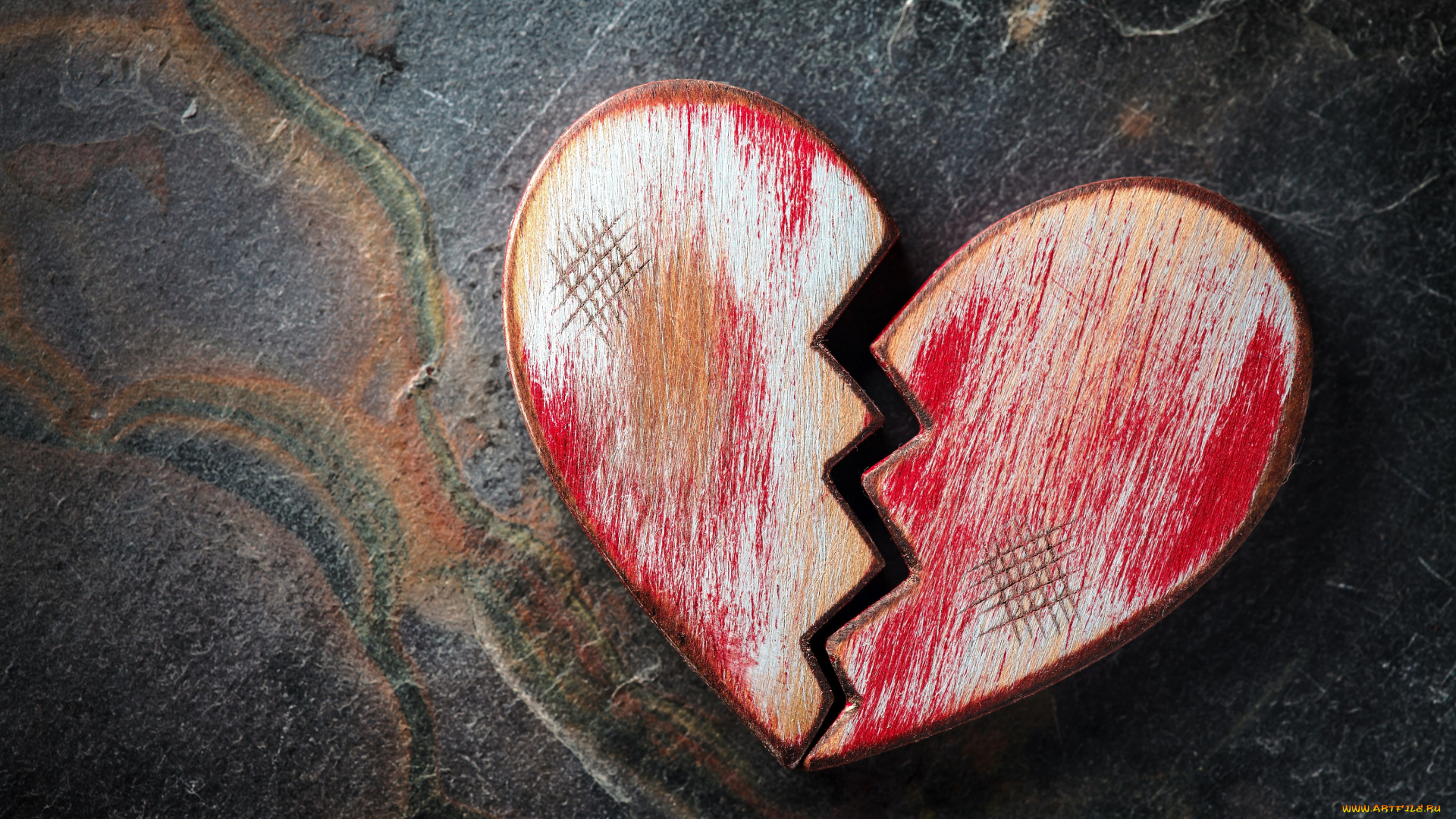 праздничные, день, святого, валентина, , сердечки, , любовь, сердечко, раскол