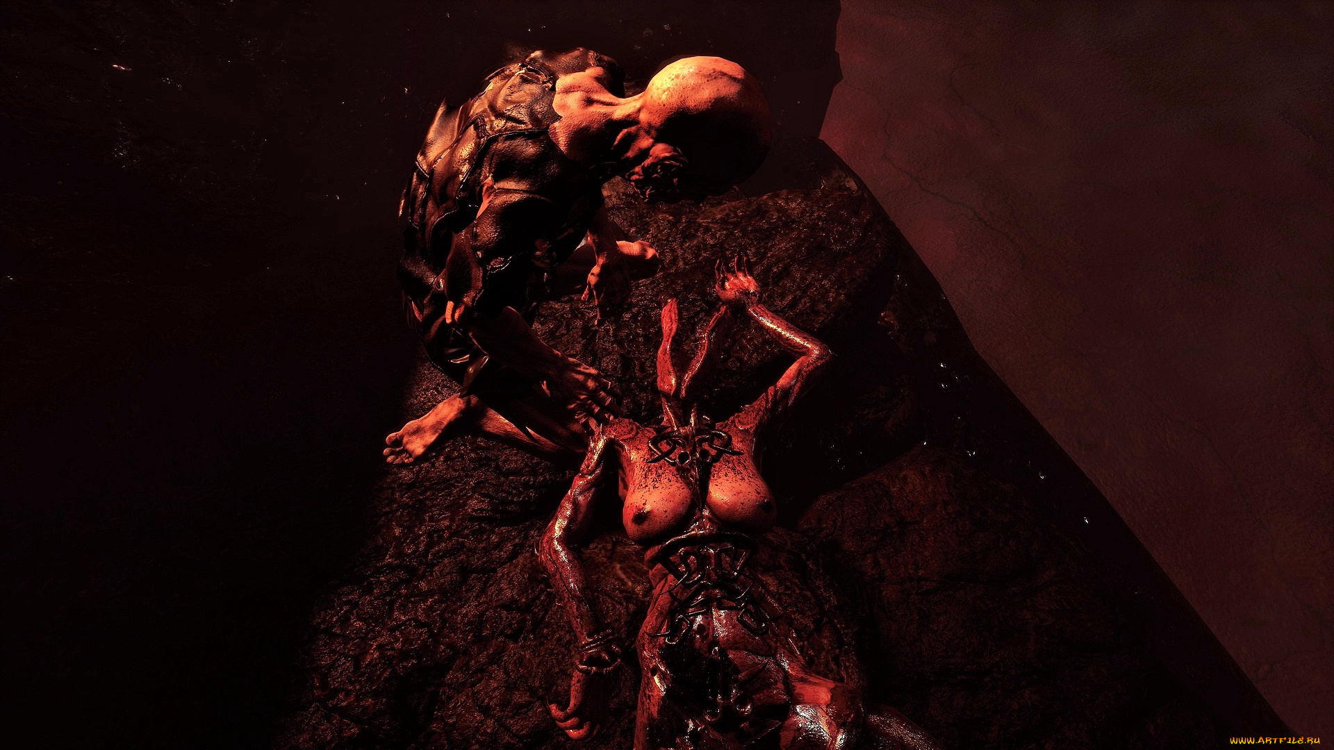 видео, игры, agony, демоны, земля