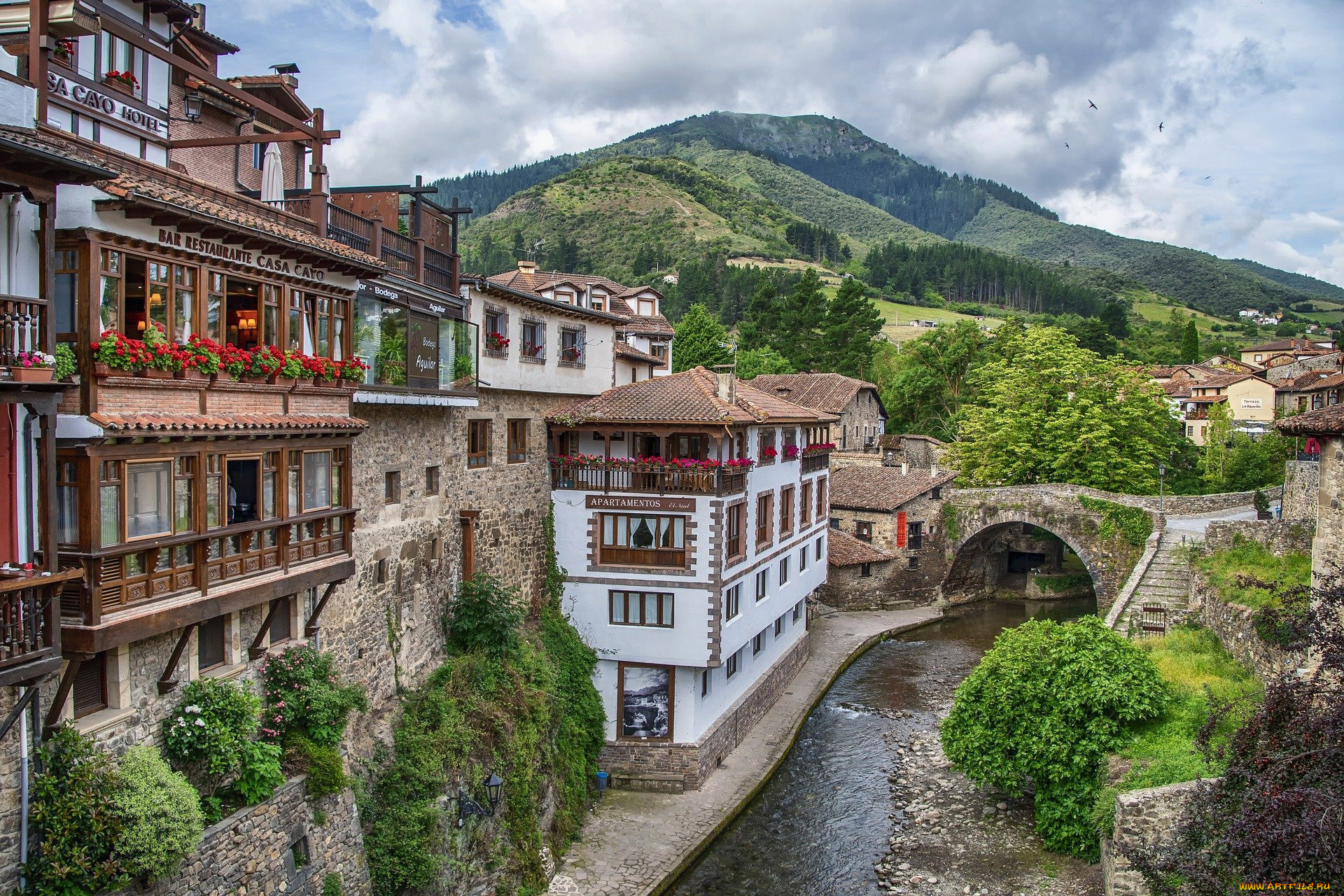 potes, cantabria, spain, города, -, улицы, , площади, , набережные