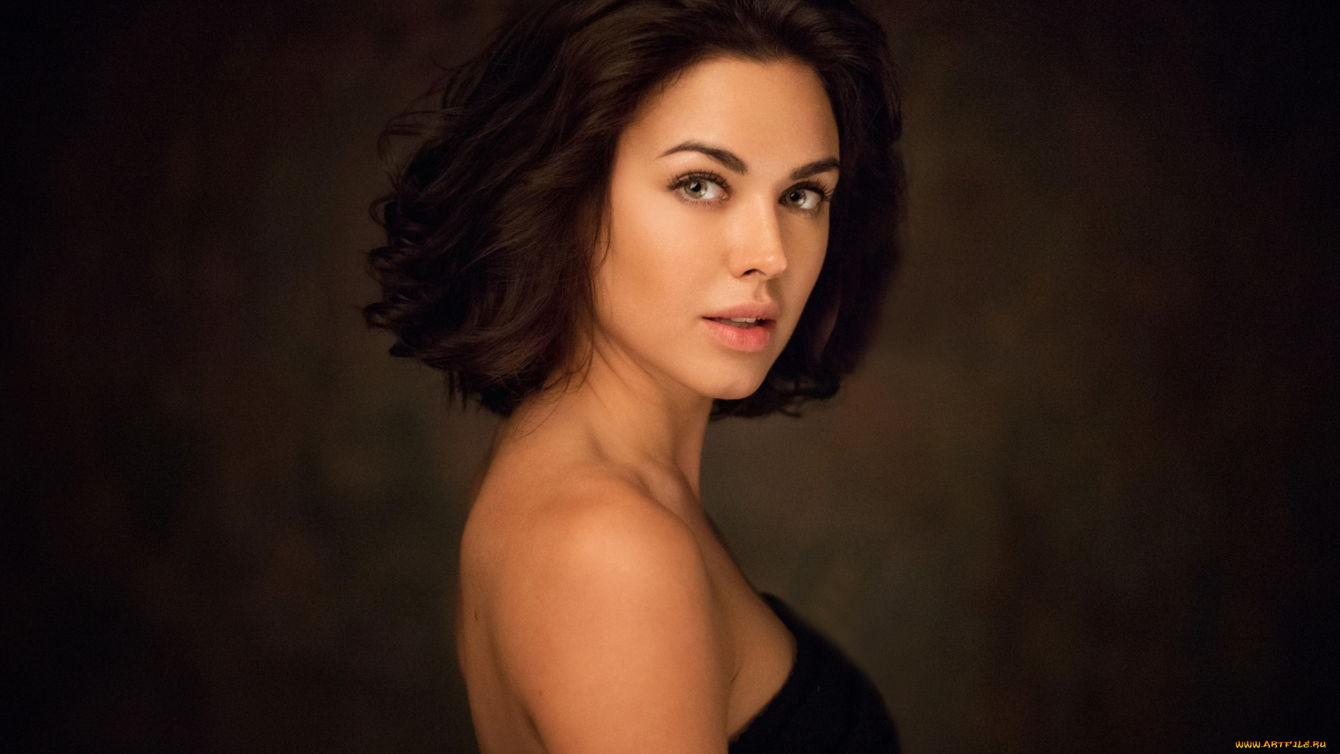 девушки, -, брюнетки, , шатенки, ирина, антоненко, максим, максимов, портрет, обнаженные, плечи, студия