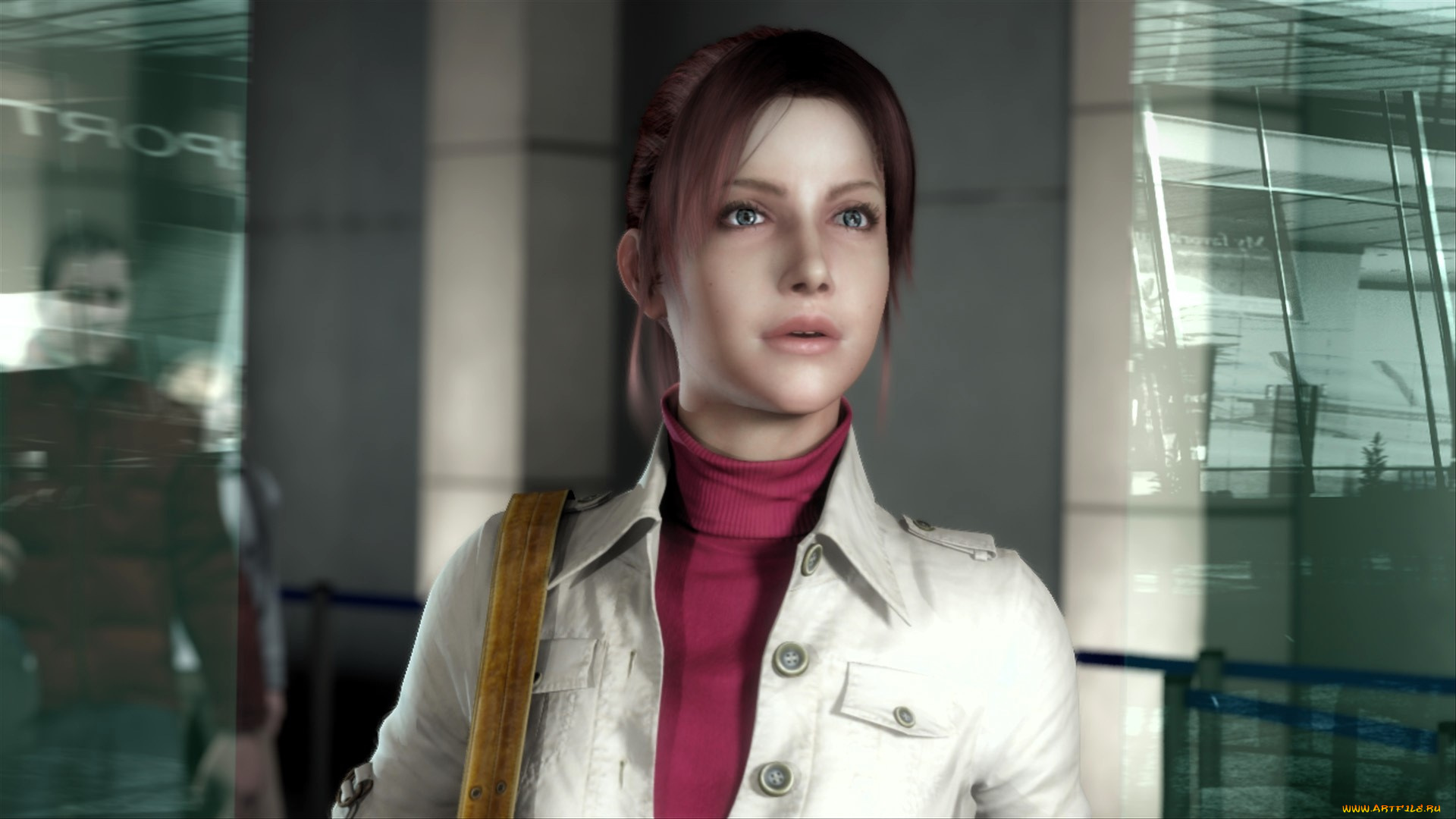 видео, игры, resident, evil, девушка, стекло
