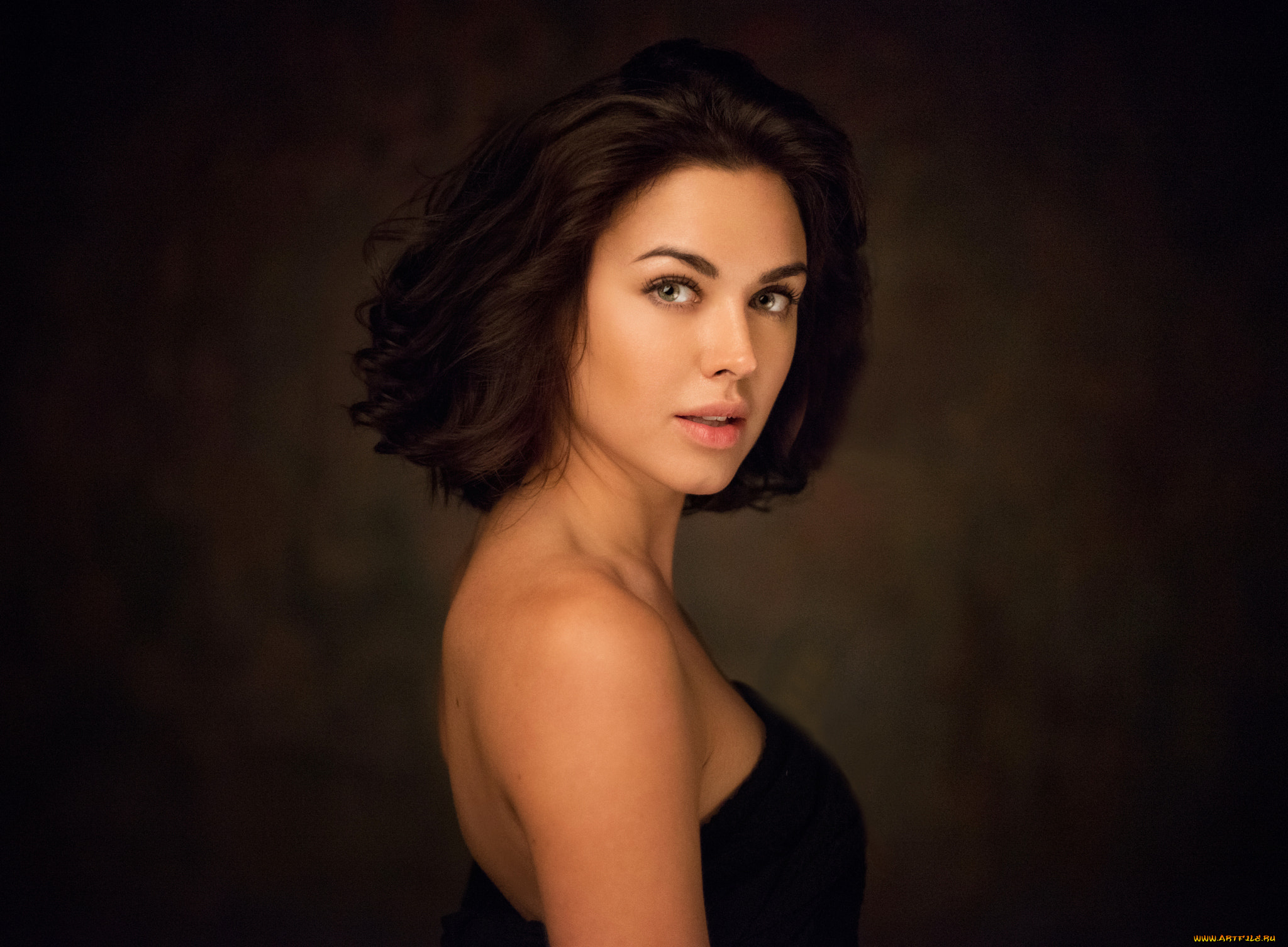 девушки, -, брюнетки, , шатенки, ирина, антоненко, максим, максимов, портрет, обнаженные, плечи, студия