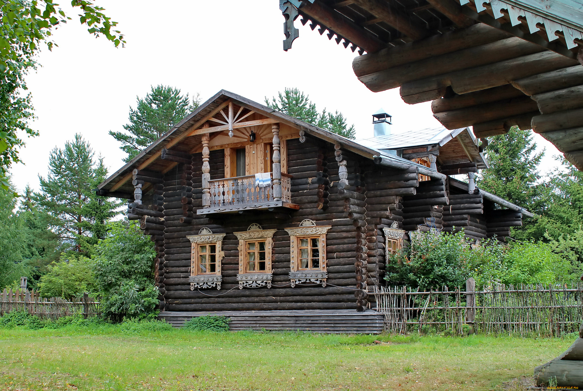 города, -, здания, , дома, русская, архитектура, вeрхниe, мандрoги, жилой, дом