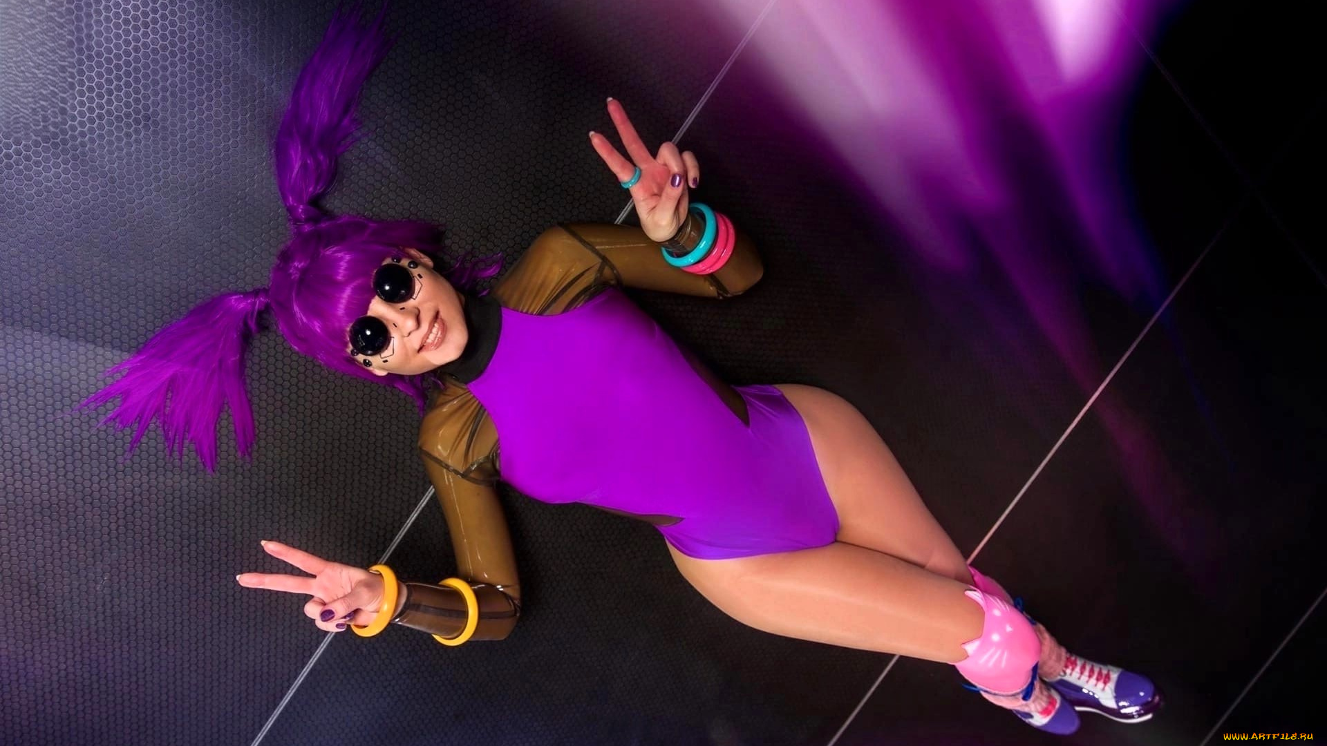 девушки, анна, шаховская, образ, косплей, очки, браслеты, боди