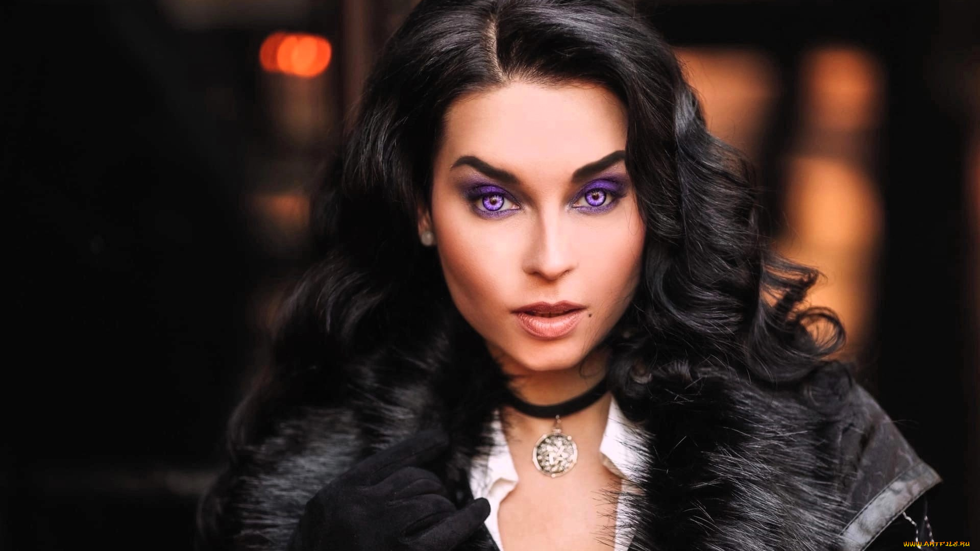 девушки, анна, шаховская, образ, косплей, наряд, мех, перчатки, лицо