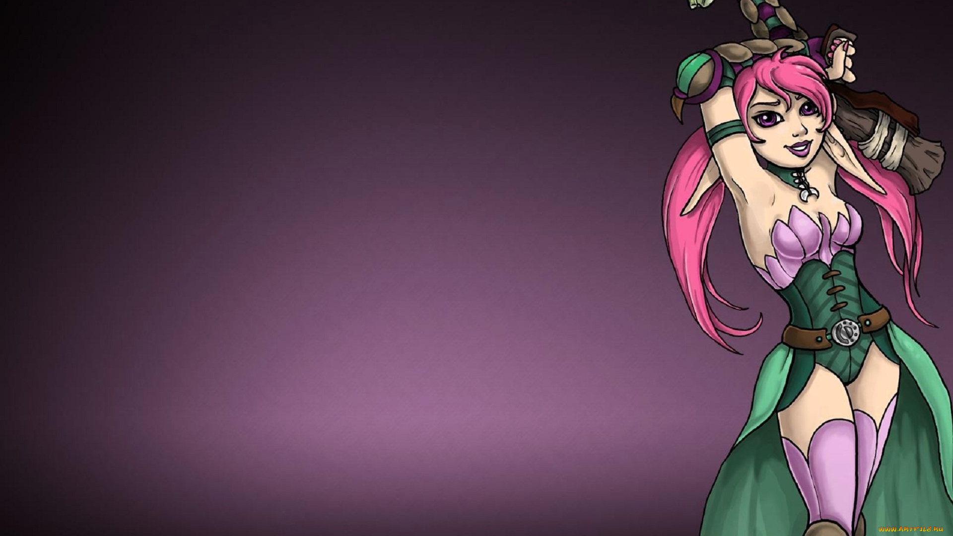 видео, игры, twin, skies, девушка, эльфийка, оружие