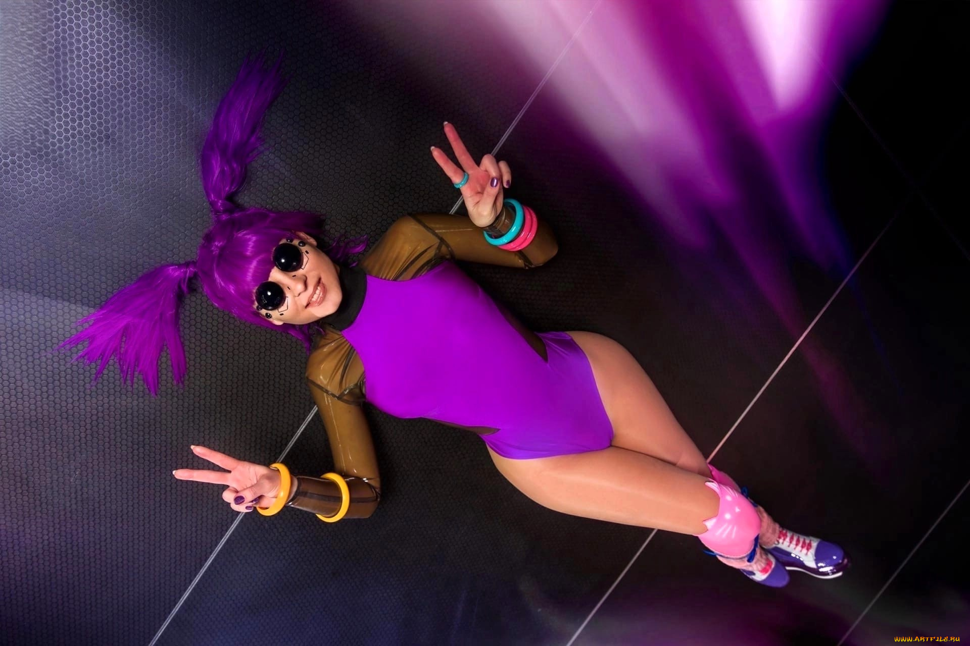 девушки, анна, шаховская, образ, косплей, очки, браслеты, боди