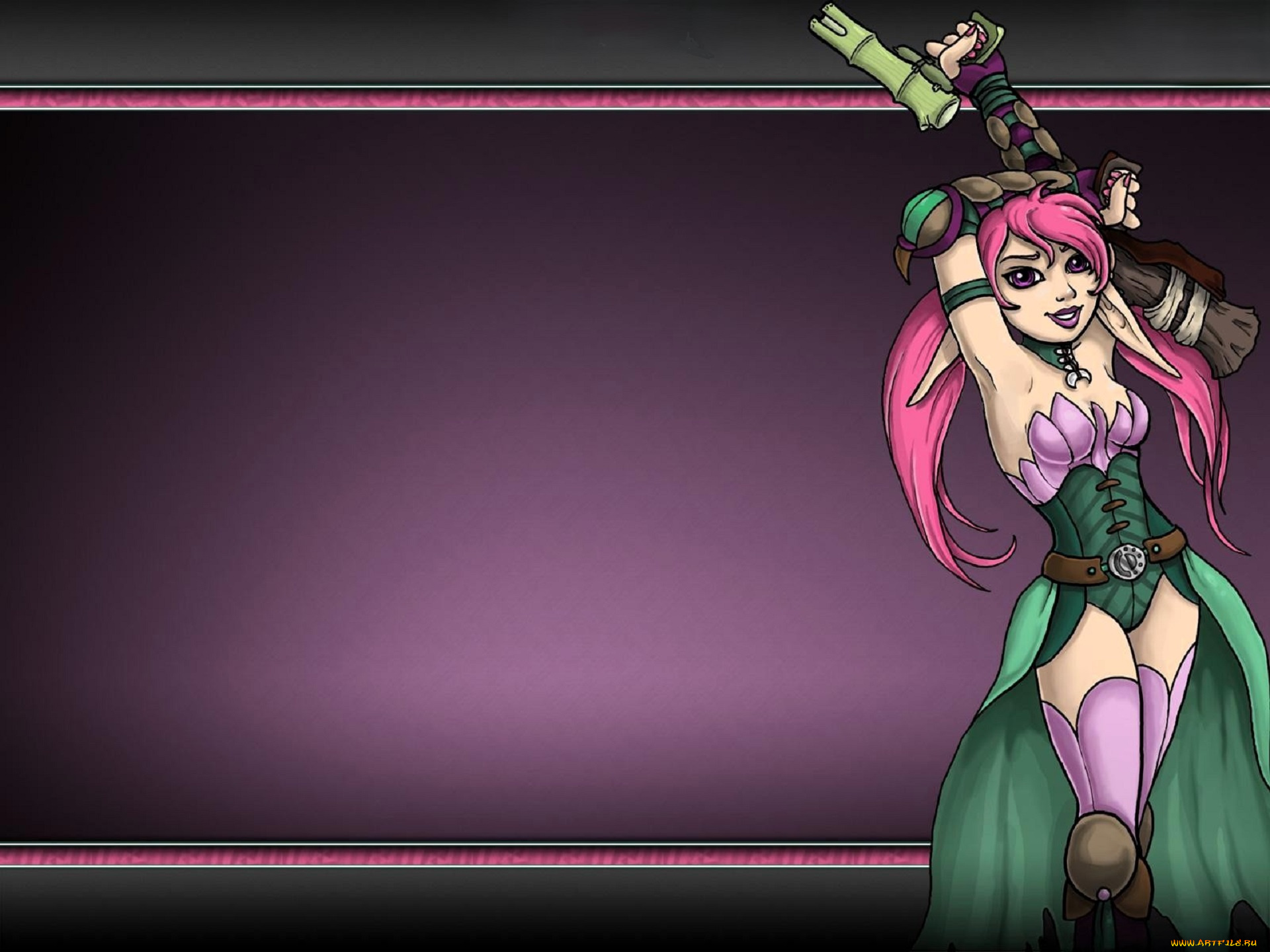 видео, игры, twin, skies, девушка, эльфийка, оружие