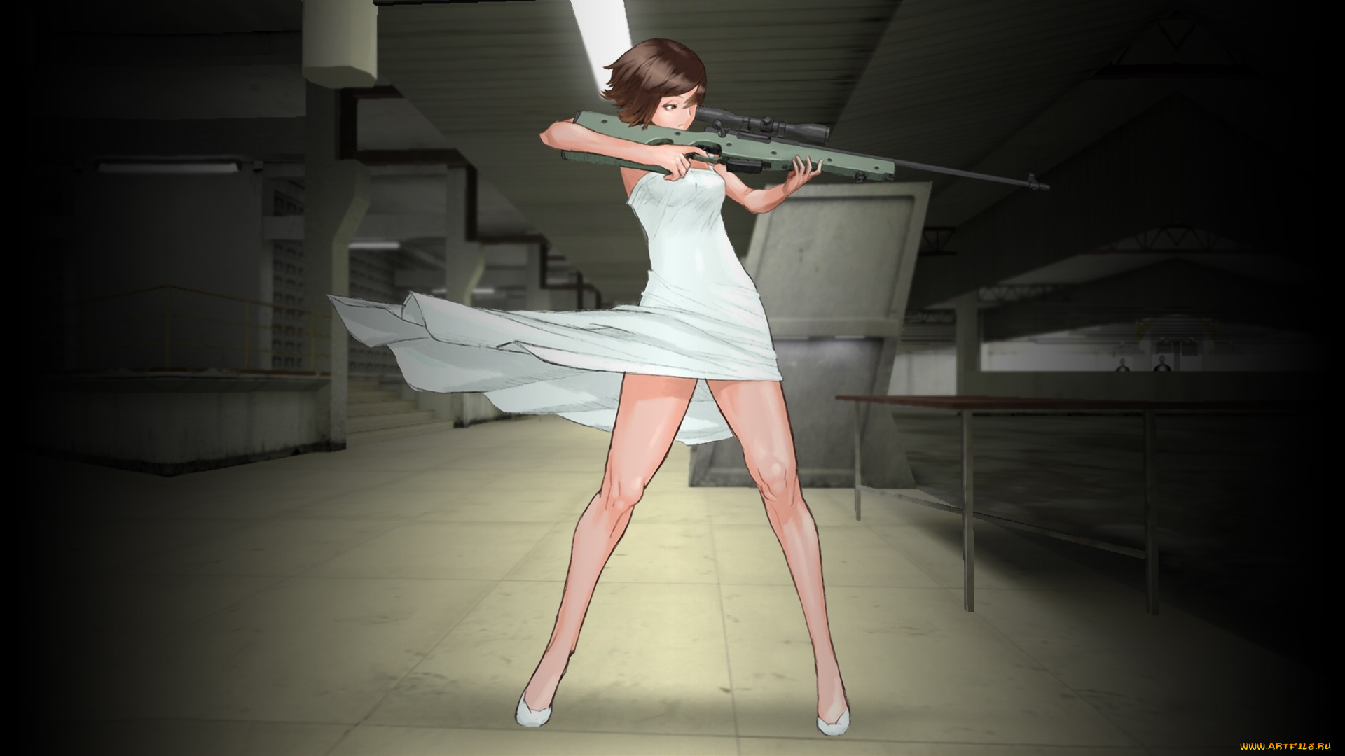 аниме, weapon, blood, technology