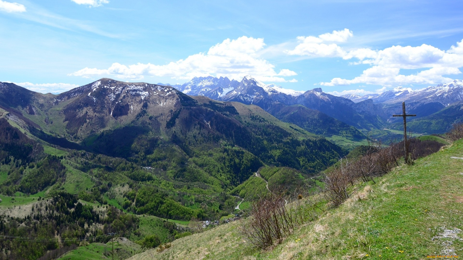 alpes, de, savoie, природа, горы, альпы