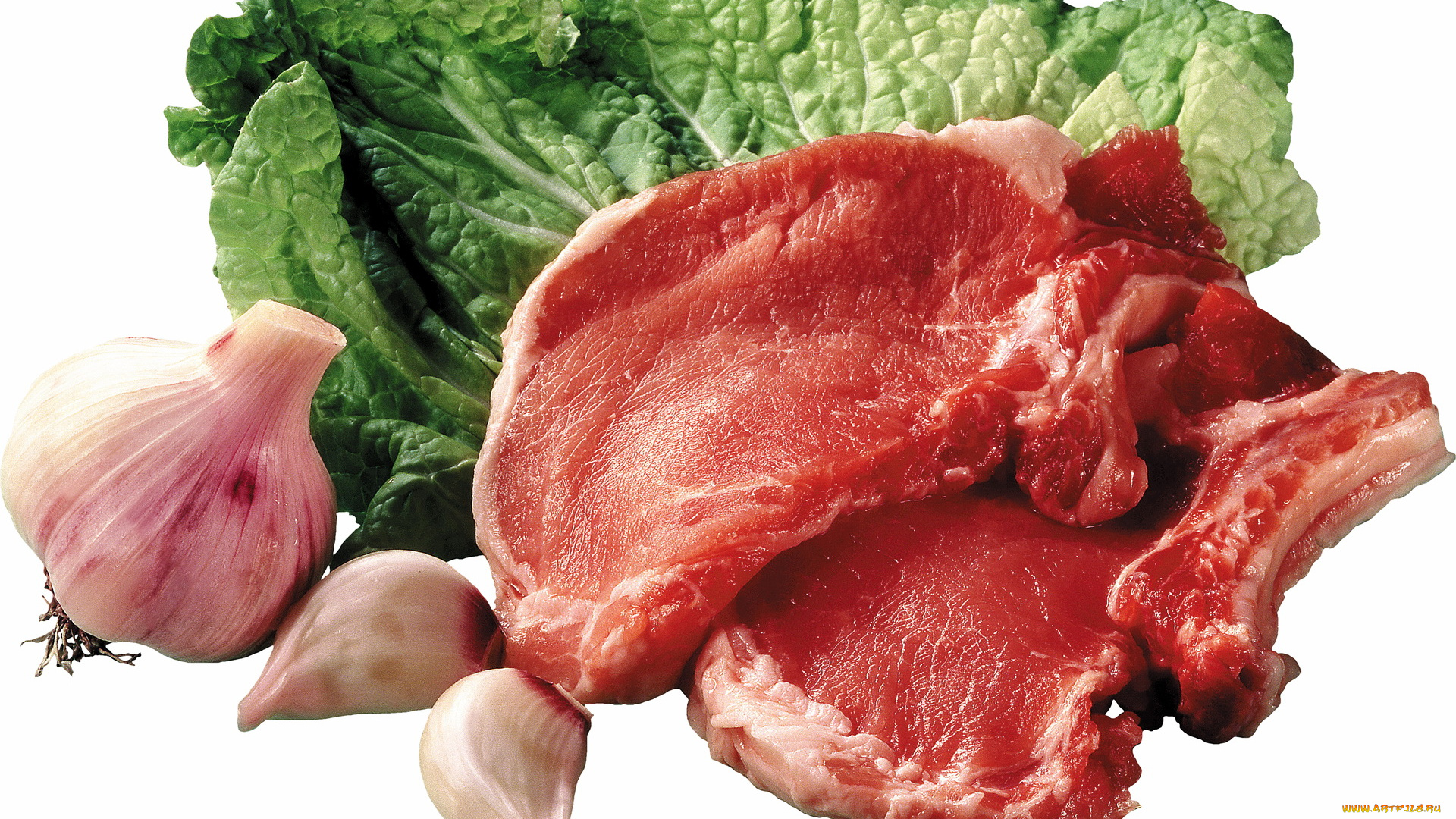 еда, мясные, блюда, мясо, чеснок