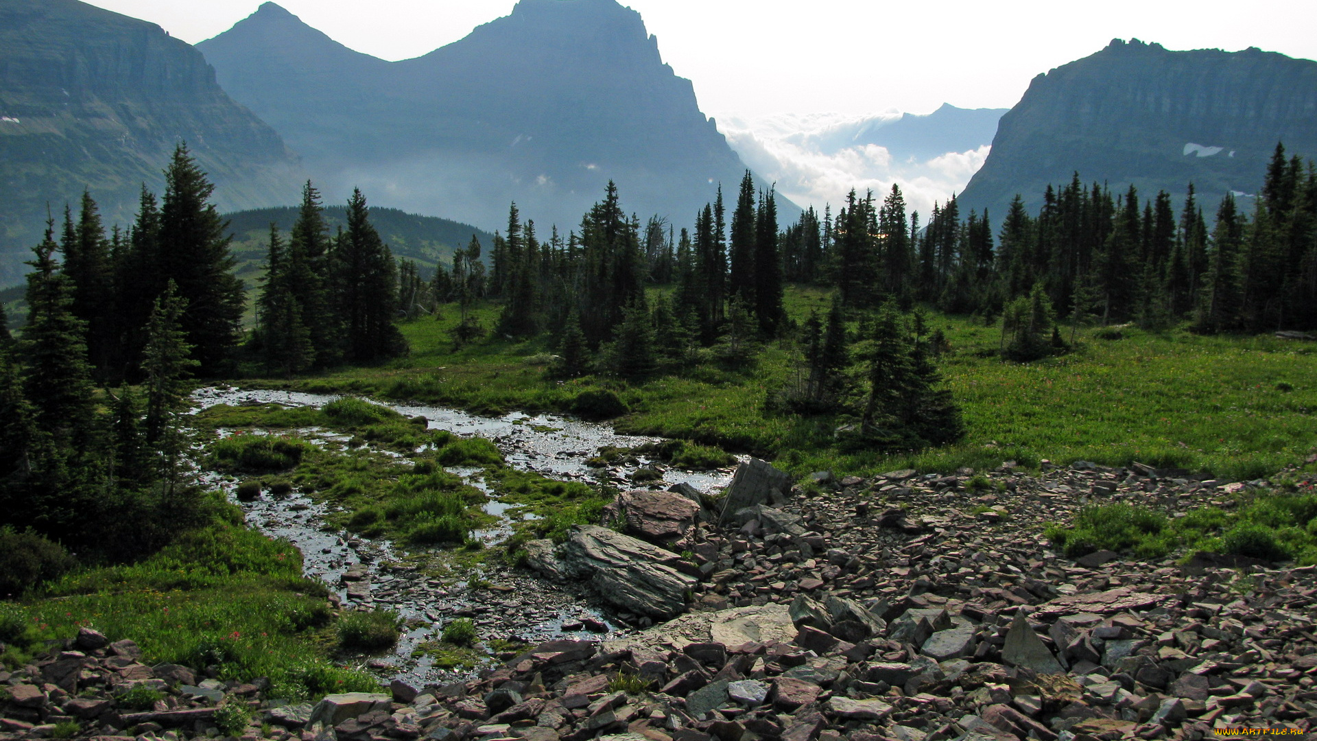 природа, горы, montana, glacier, usa