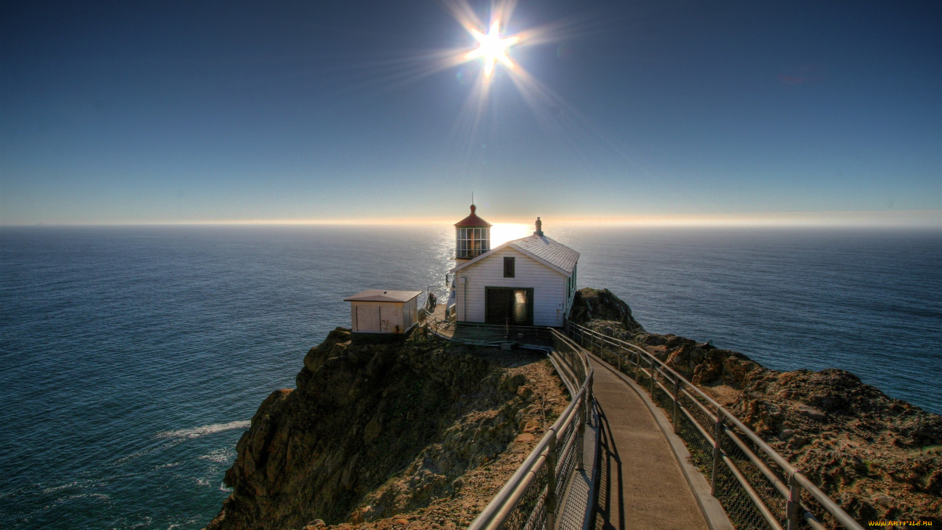 природа, маяки, море, солнце, маяк, простор