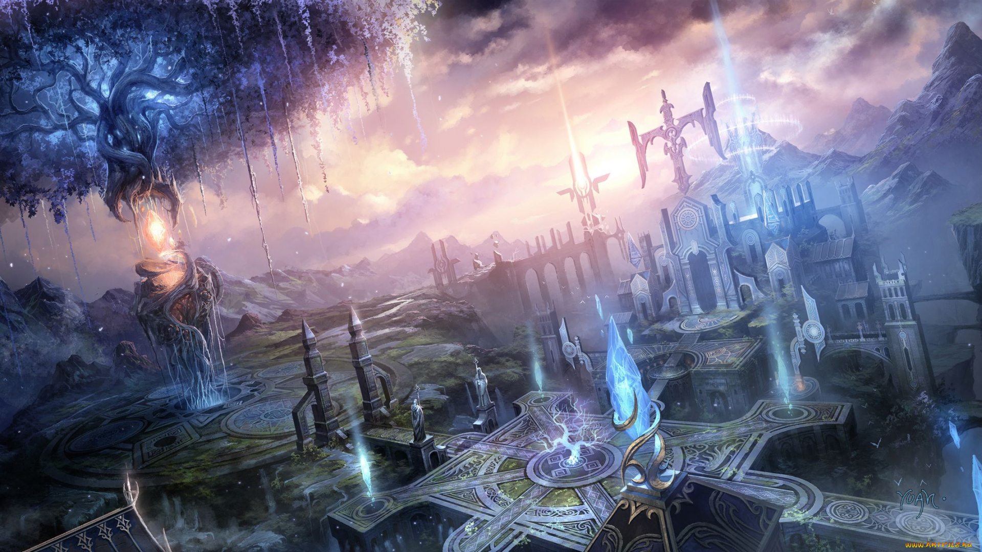 thor, god, of, thunder, видео, игры, city, dawn, chao, yuan, xu, арт