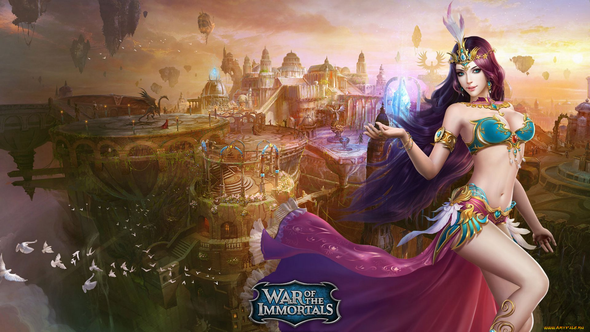 war, of, the, immortals, видео, игры, город, девушка