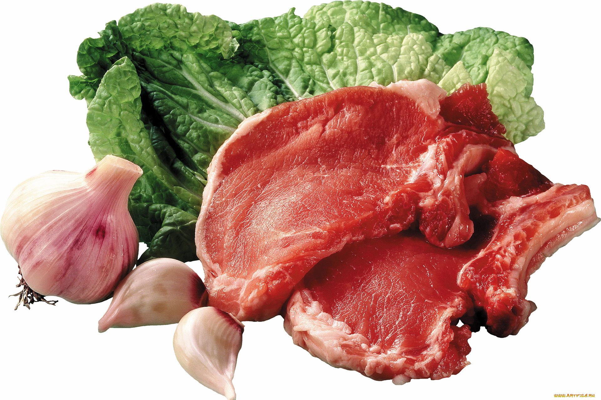 еда, мясные, блюда, мясо, чеснок