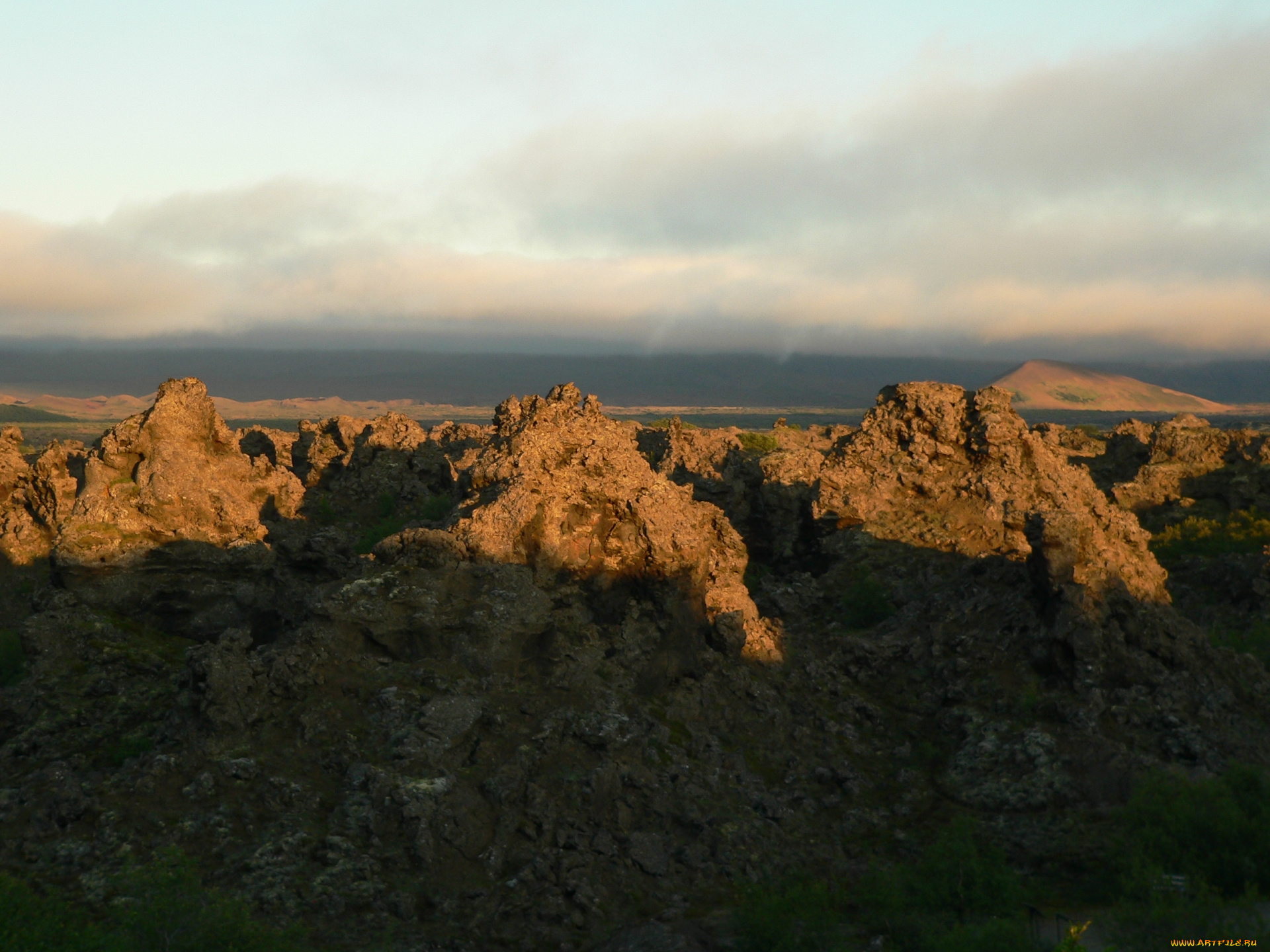 природа, горы, вершины, тени