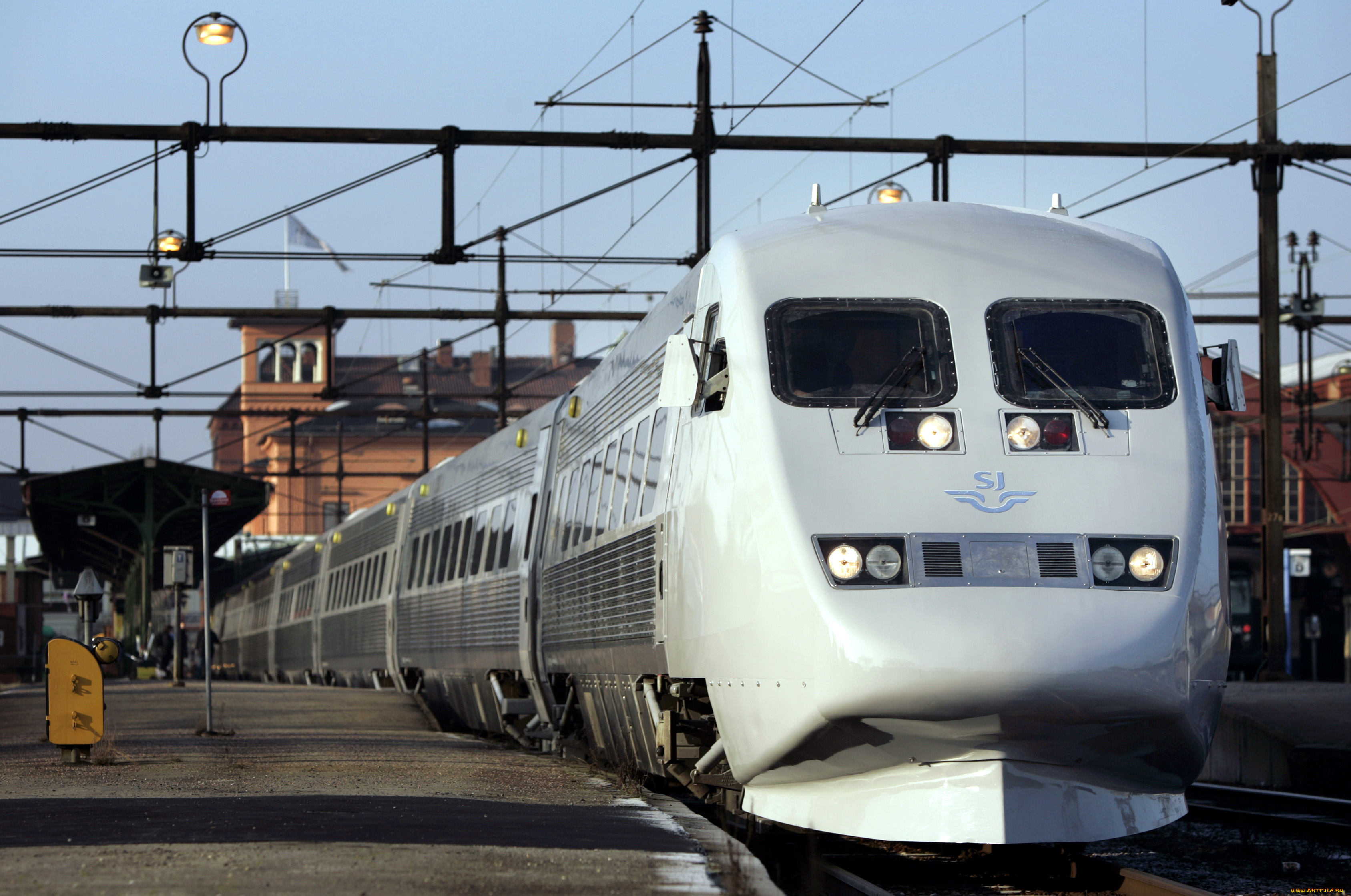 техника, электрички, пути, поезд, станция