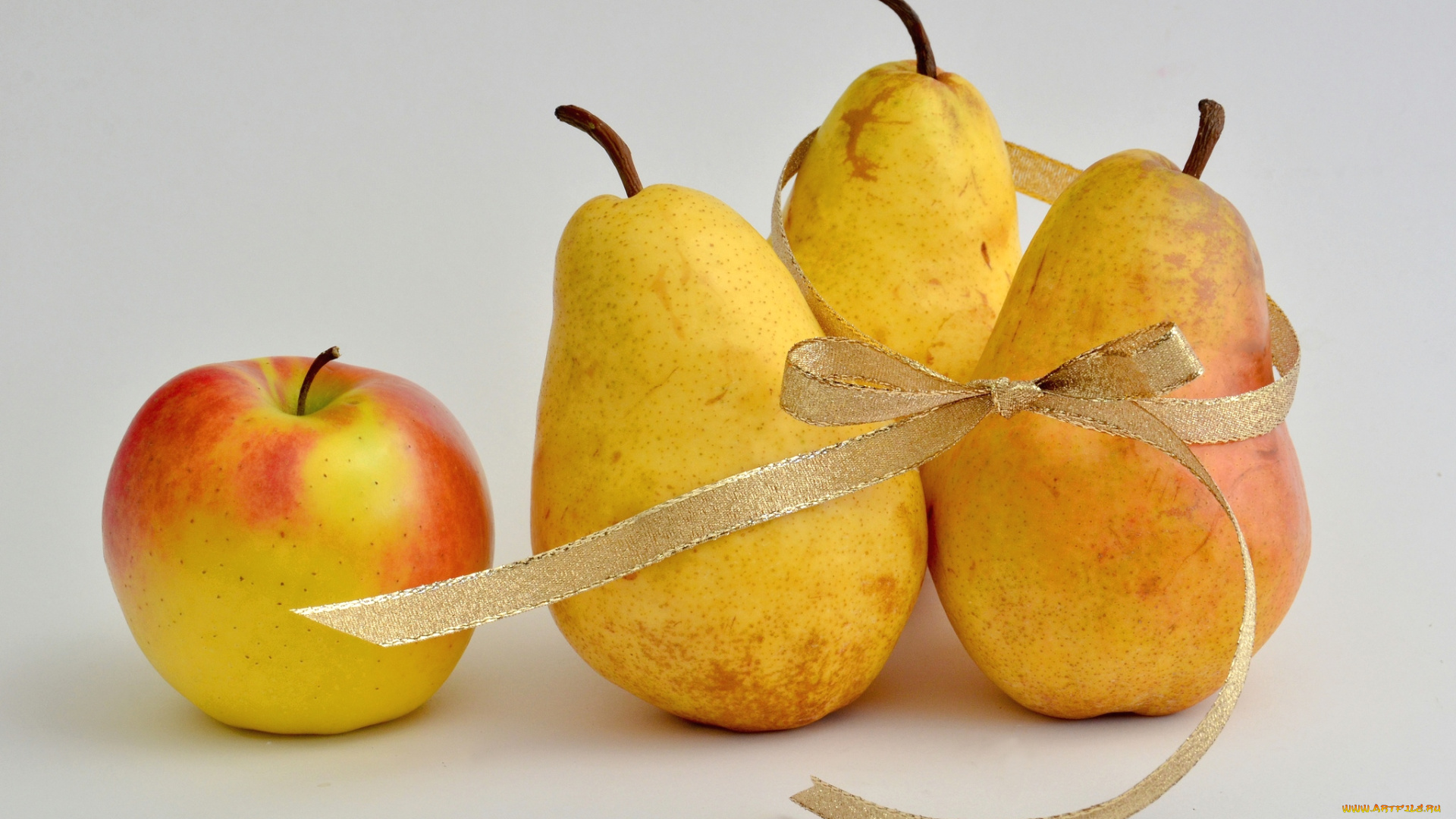 еда, фрукты, , ягоды, лента, яблоко, груши
