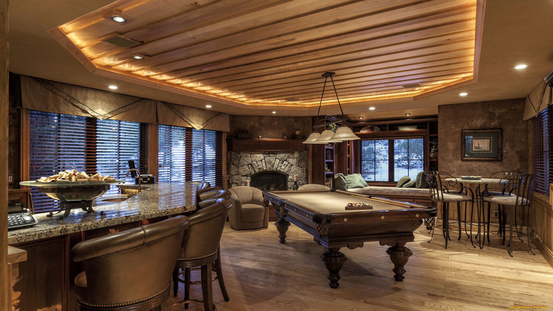 интерьер, кафе, , рестораны, , отели, бар, бильярд